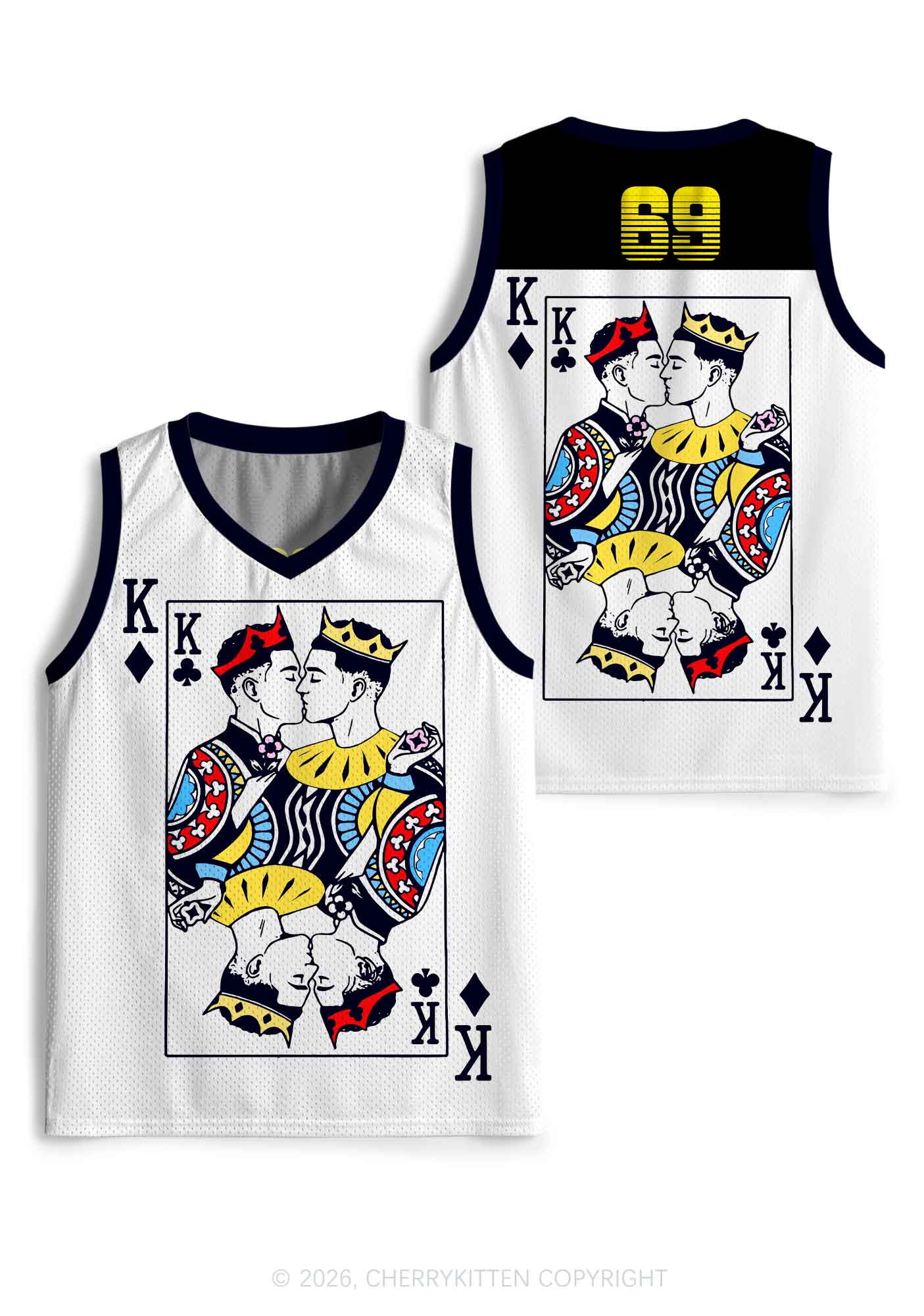Black Gay King Pride Y2K Sport Jersey Tank Cherrykitten
