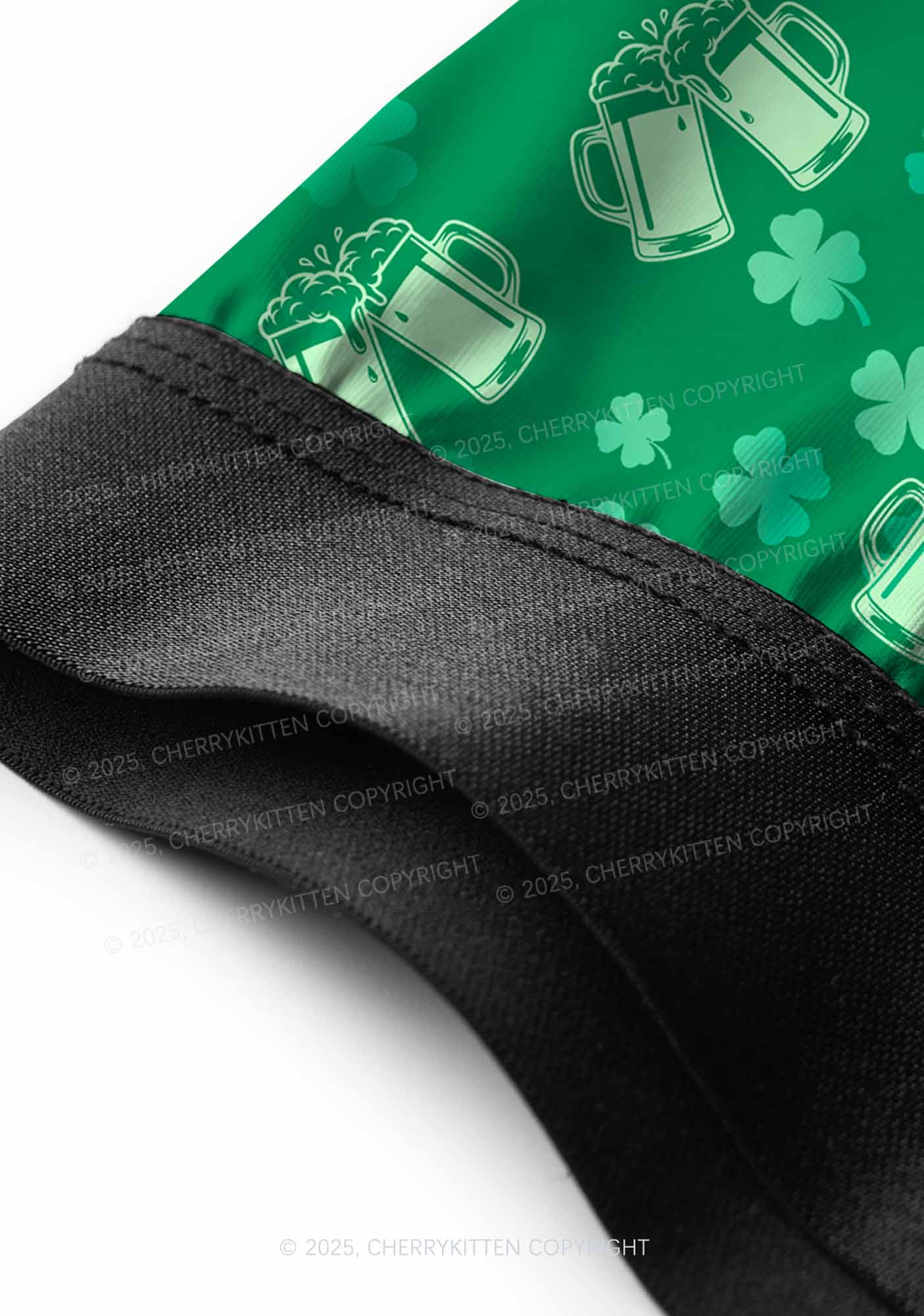 Green Beer Clover St Patricks Y2K Print Men Boxer Briefs Cherrykitten