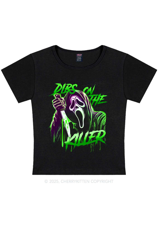 Halloween Dibs On The Killer Y2K Baby Tee Cherrykitten