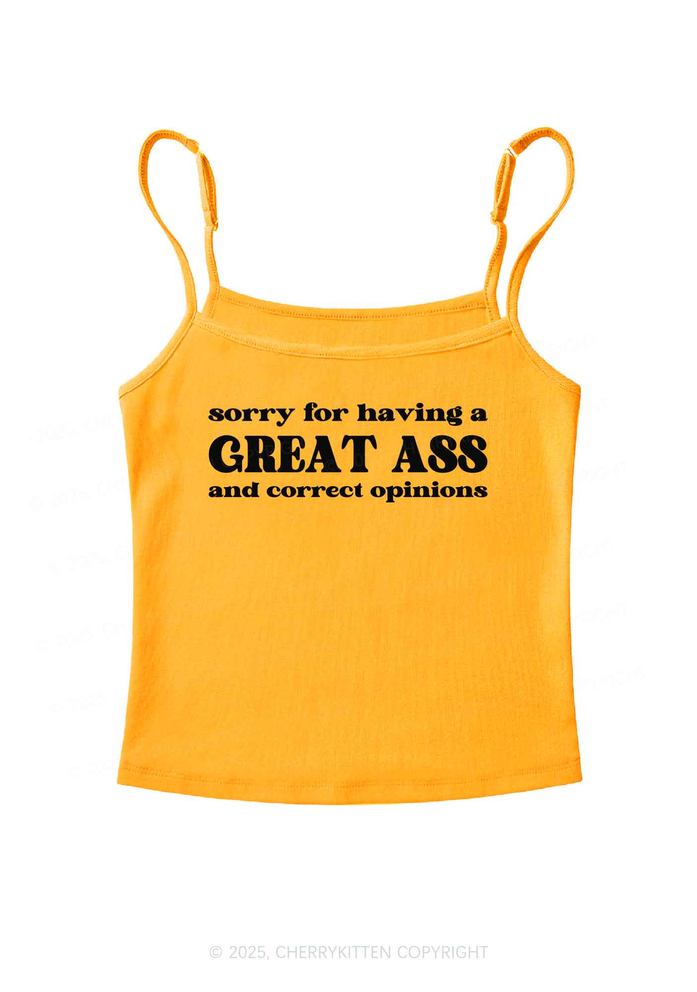 Sorry For Having Great Axx Y2K Spaghetti Strap Cami Cherrykitten
