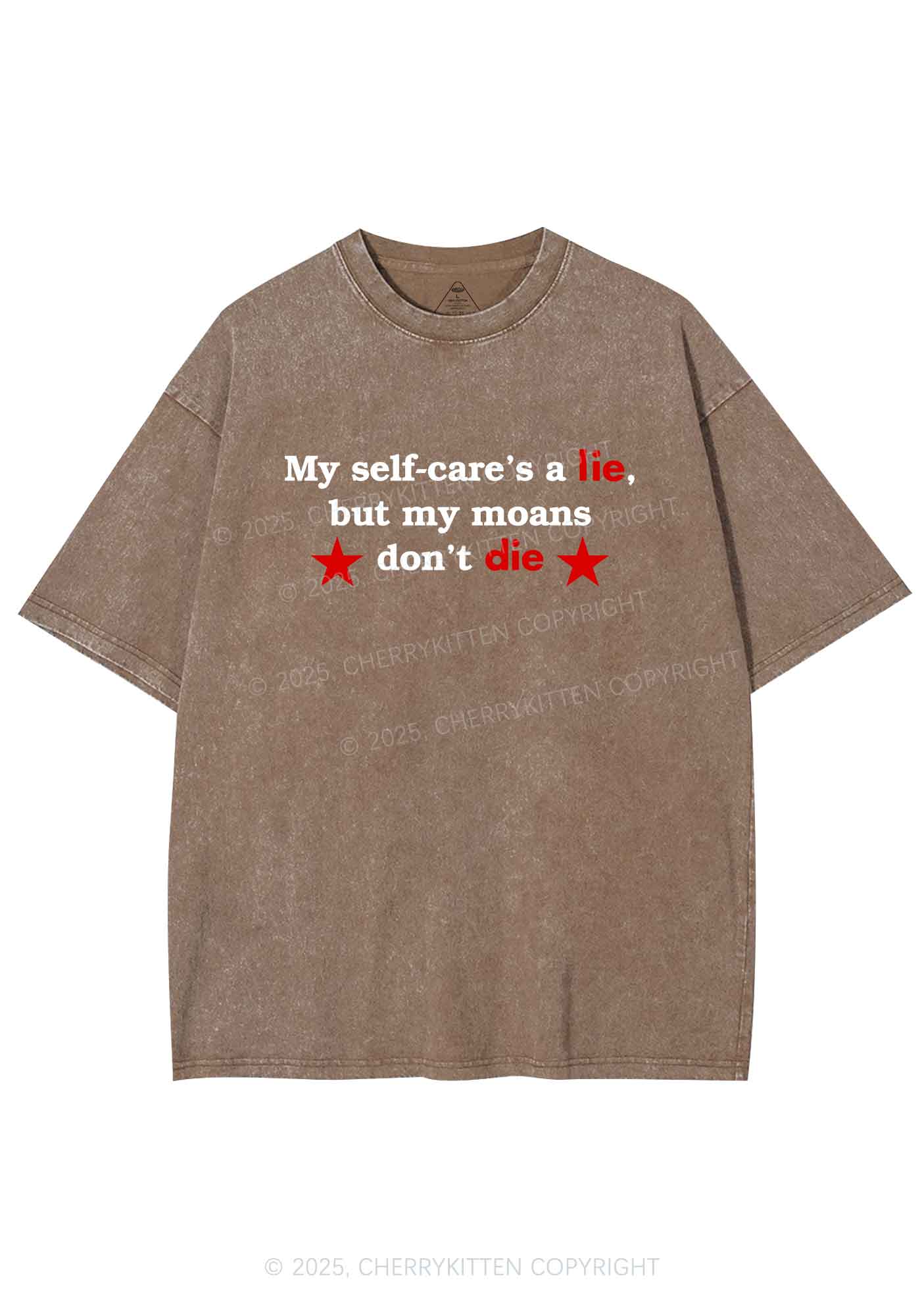 My Moans Dont Die Y2K Shirts Washed Tee Cherrykitten