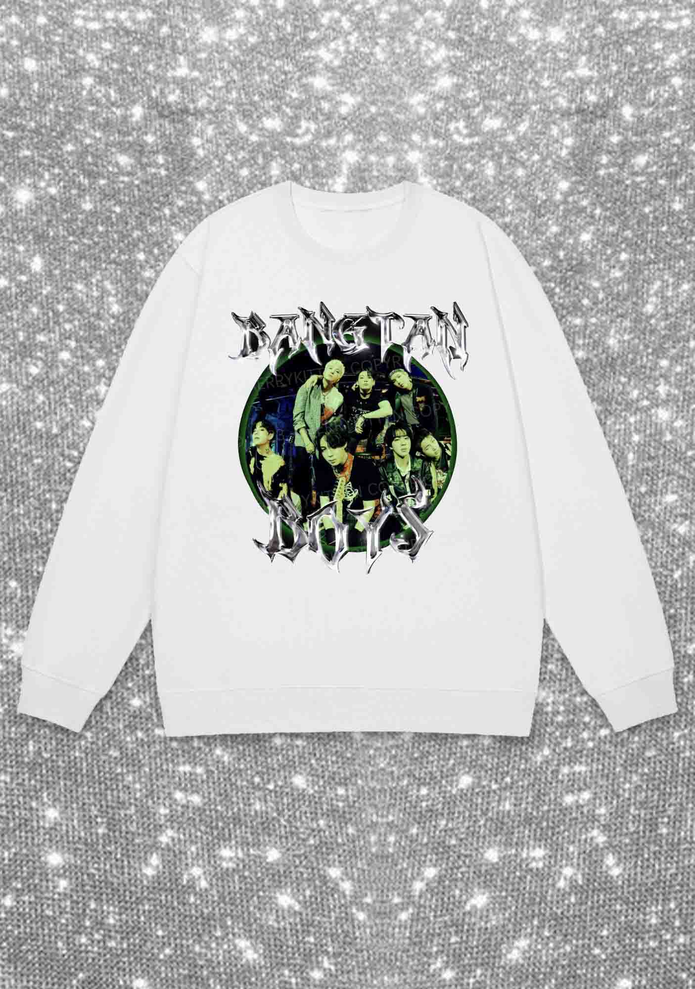 The Bangtan Boys Kpop Y2K Sweatshirt Cherrykitten