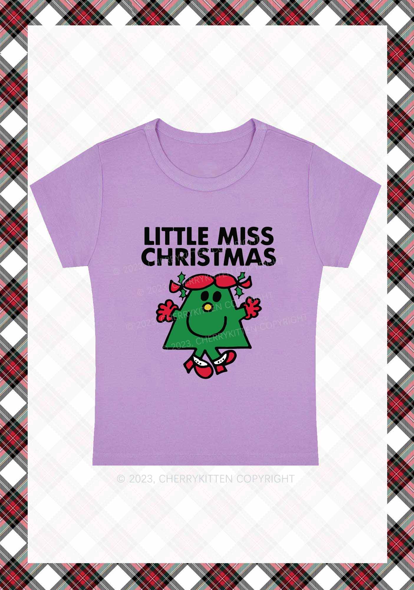 Little Miss Christmas Baby Tee Cherrykitten