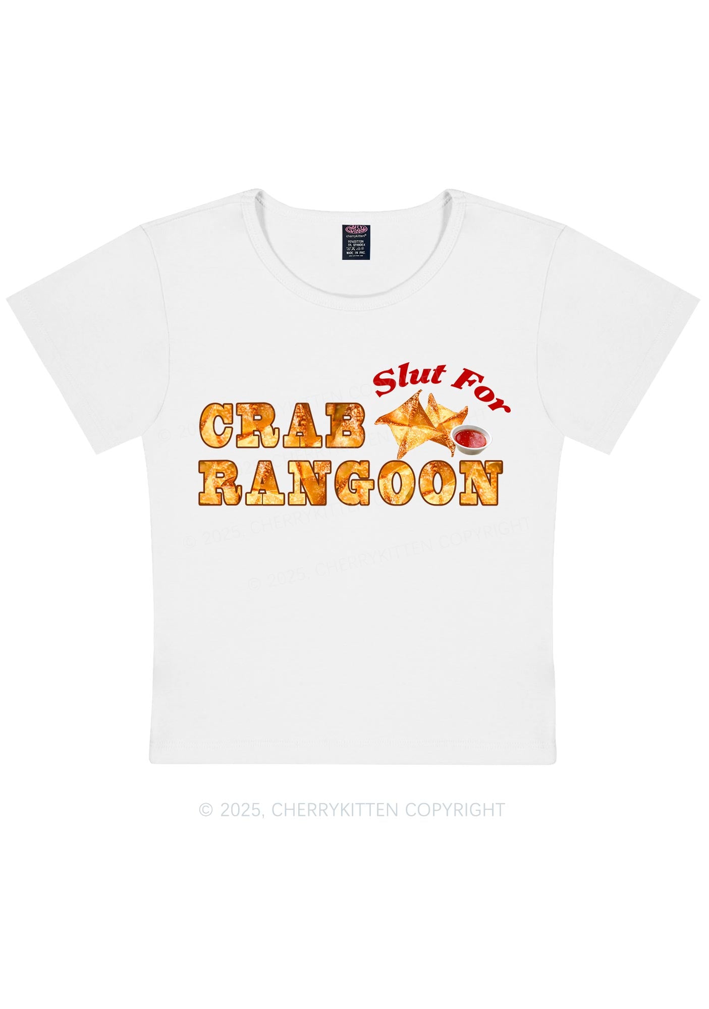 Slxt For Carb Rangoon Y2K Baby Tee Cherrykitten