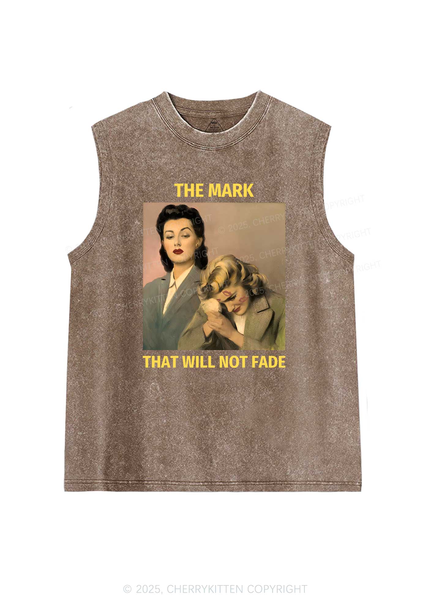 Mark Will Not Fade Pride Y2K Washed Muscle Tank Cherrykitten