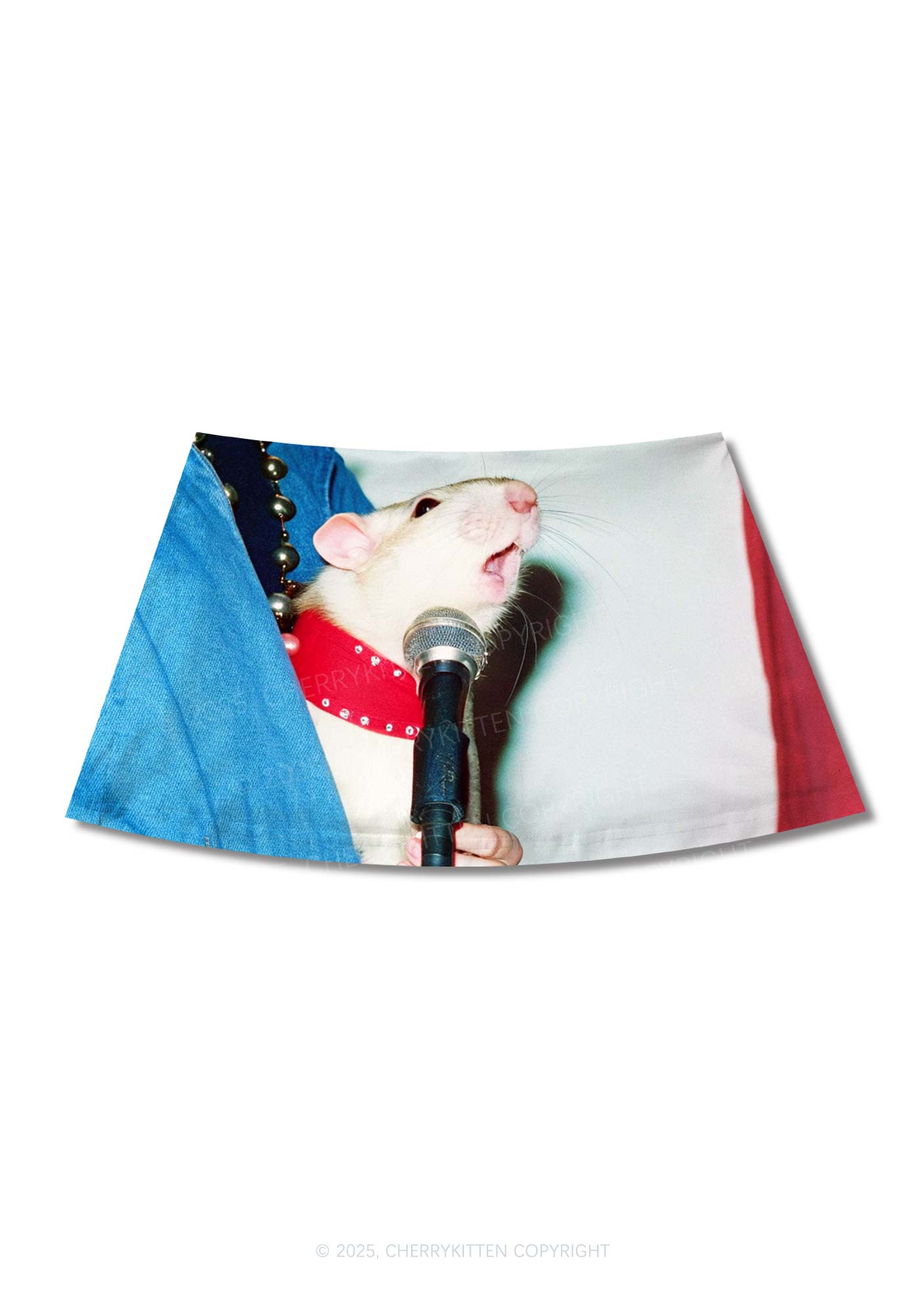 Singer Ratz Y2K Print Mini Skirt Cherrykitten