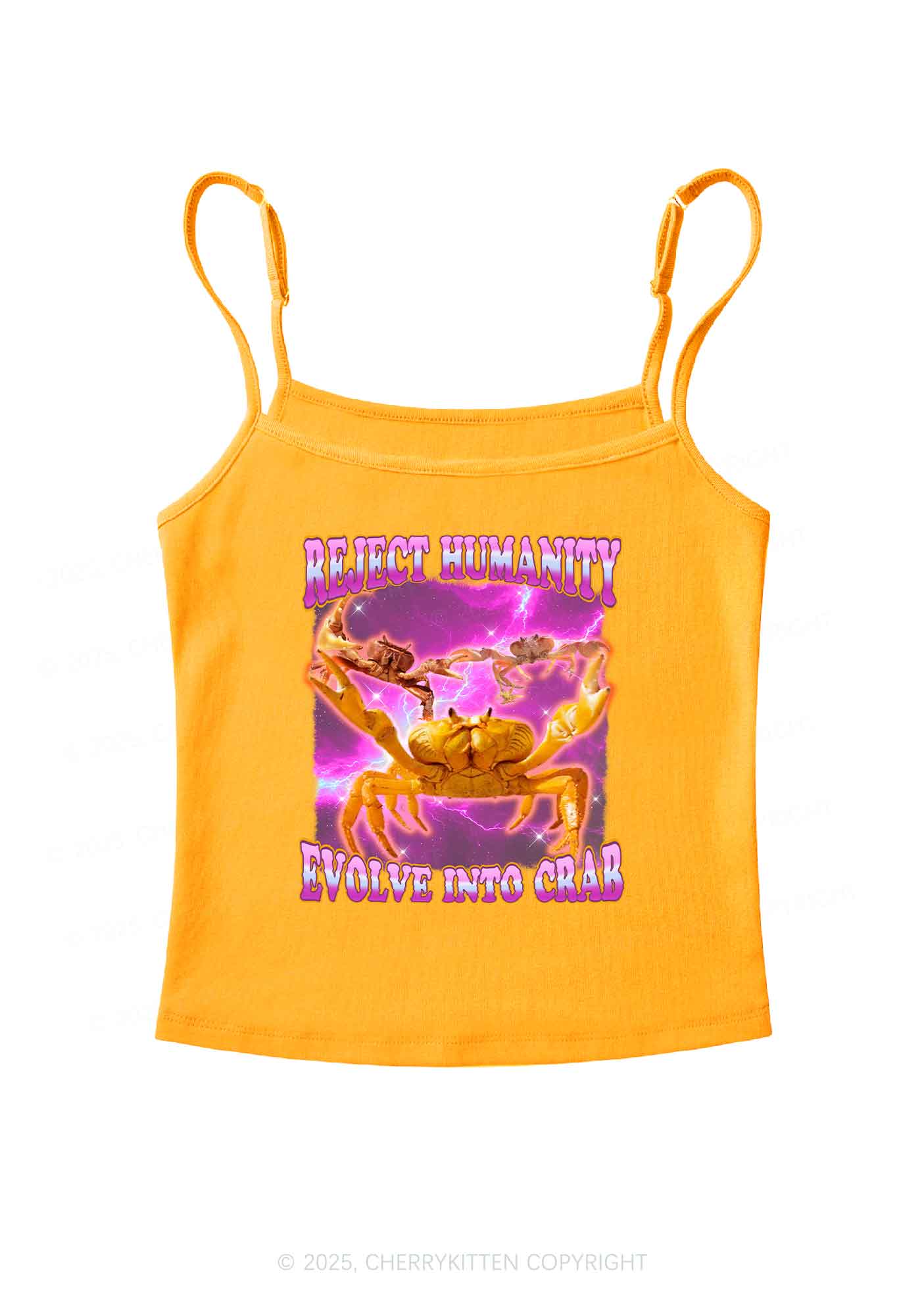 Reject Humanity Crab Y2K Spaghetti Strap Cami Cherrykitten