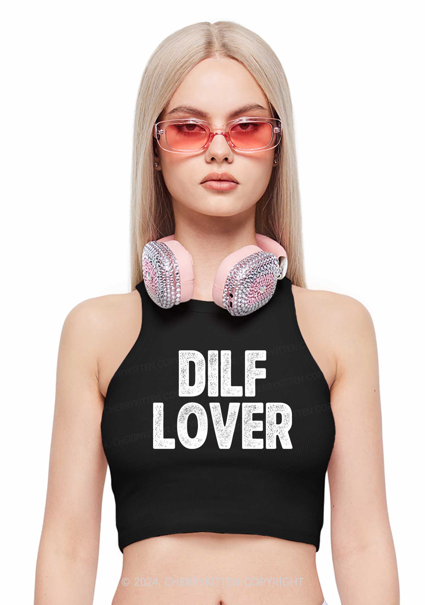 Dxxf Lover Y2K Crop Tank Top Cherrykitten