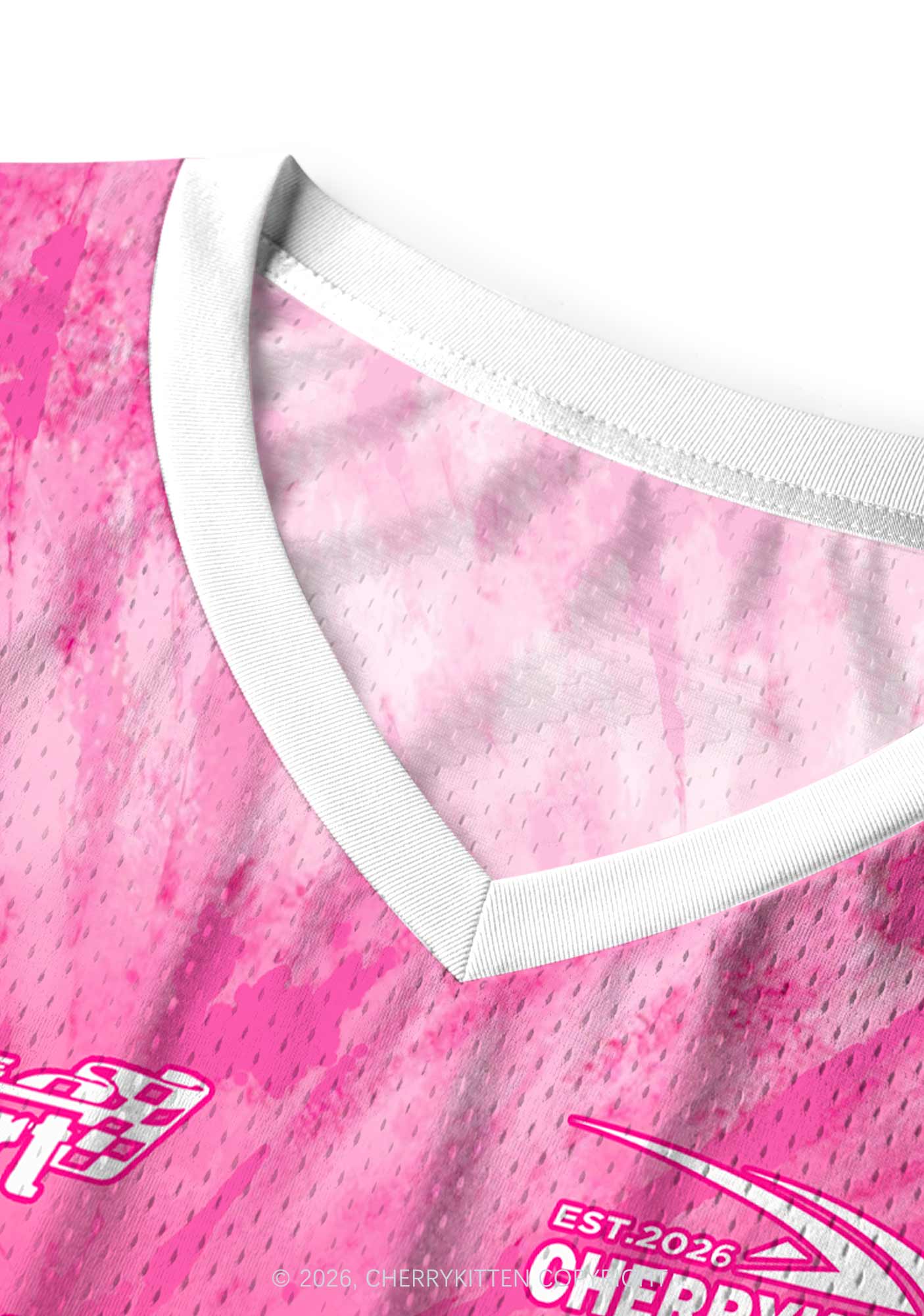 Pink Tie Dye Gay Thoughts Pride Y2K Sport Jersey Tank Cherrykitten