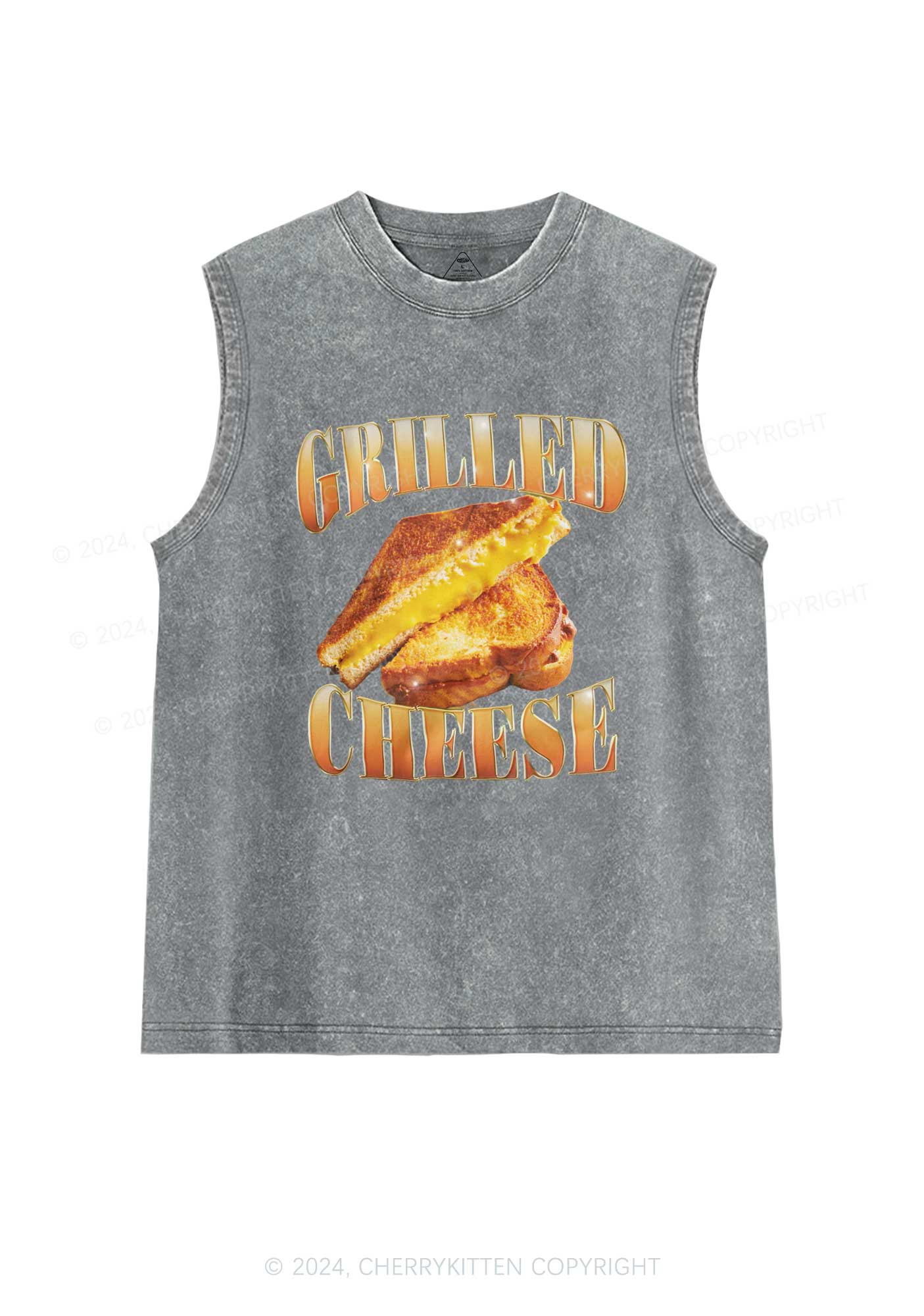 Grilled Cheese Y2K Washed Tank Cherrykitten