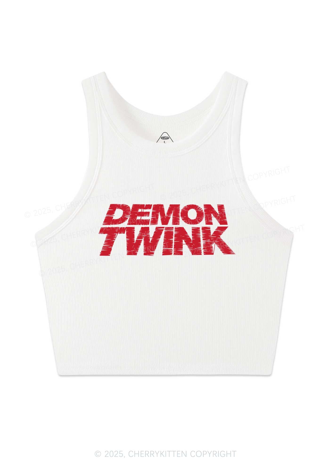 Demon Twink Pride Y2K Crop Tank Top Cherrykitten
