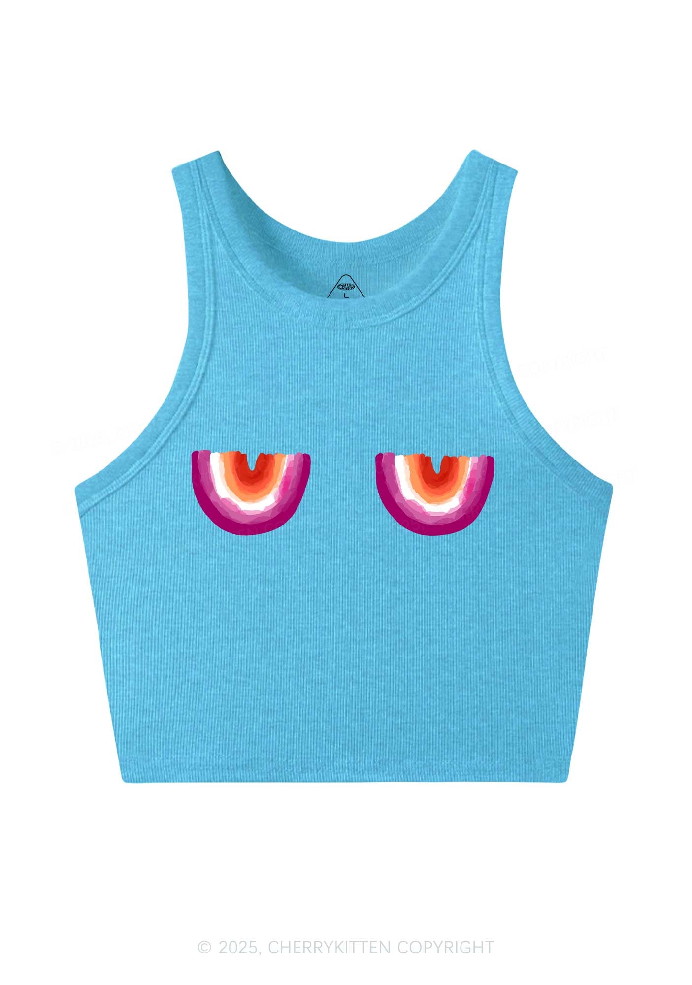 Lesbian Bxxb Y2K Crop Tank Top Cherrykitten