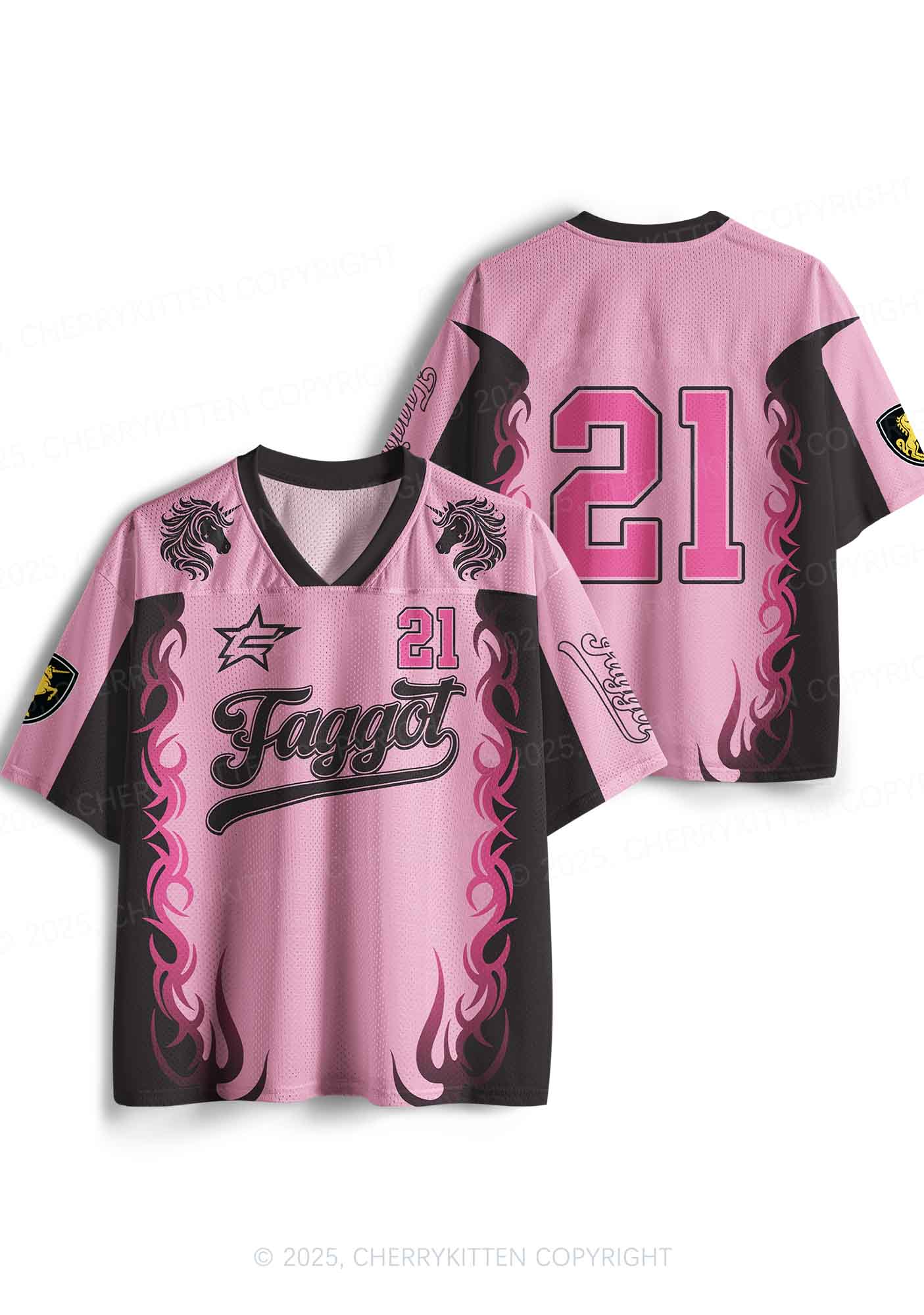 Custom Unicorn Faggot Pride Y2K Sport Jersey Shirts Cherrykitten