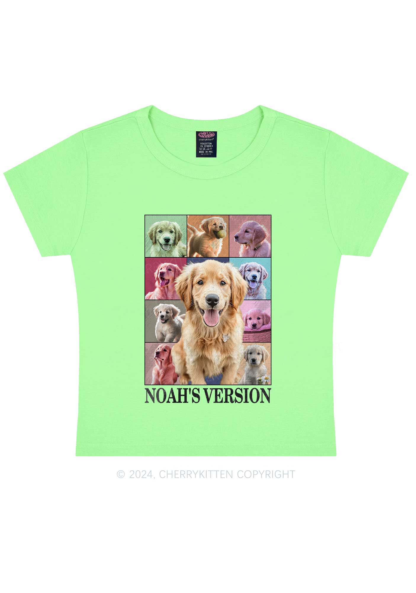 Custom Pets Version Y2K Baby Tee Cherrykitten