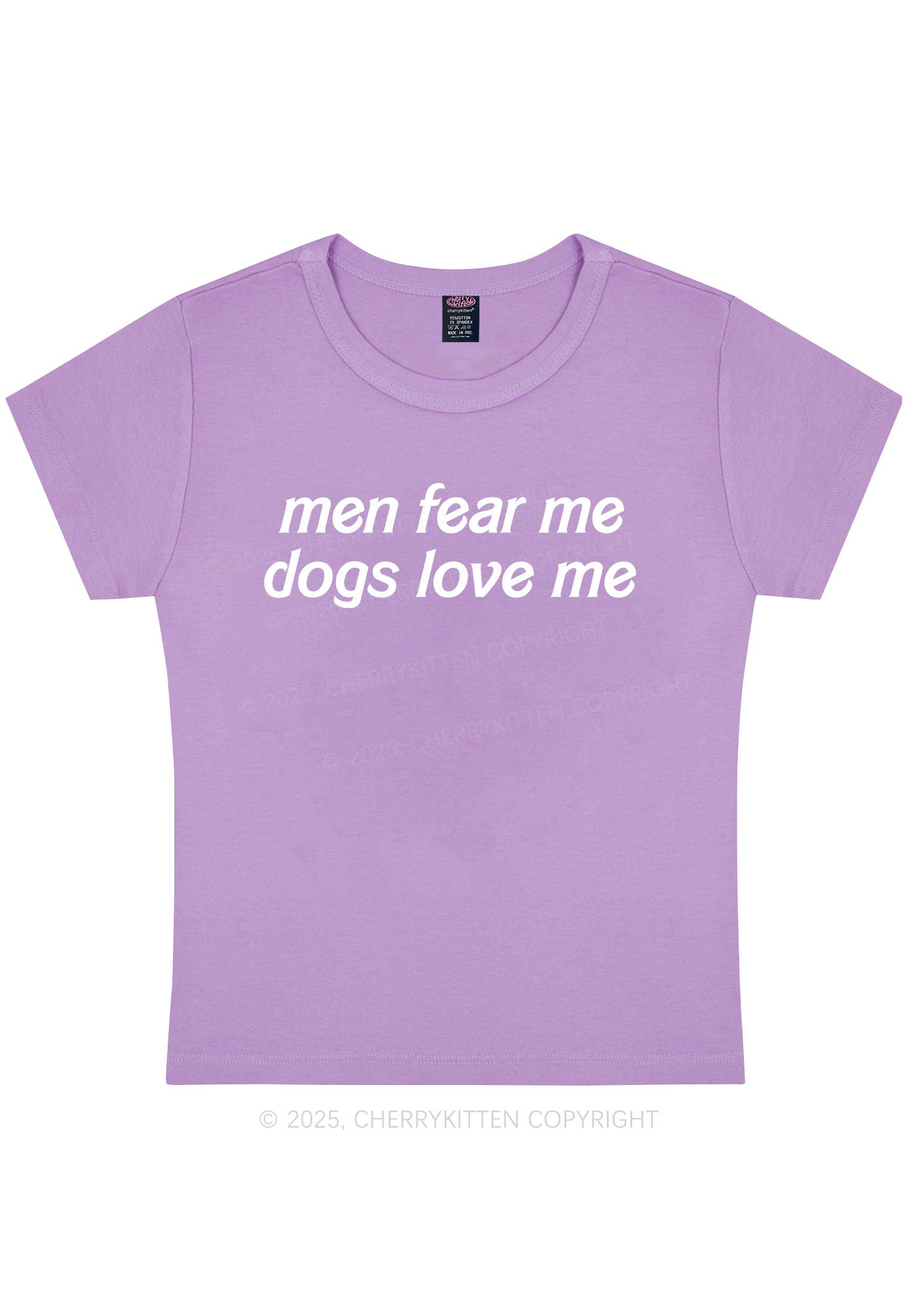 Men Fear Me Y2K Baby Tee Cherrykitten