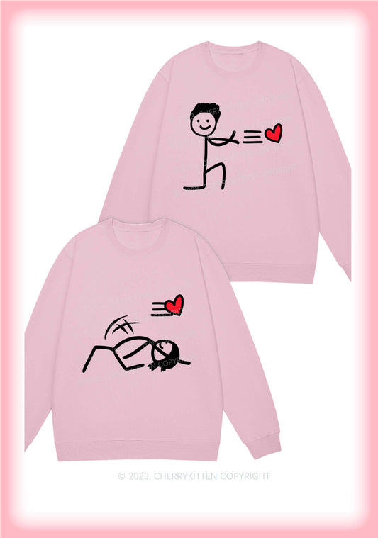 Reject Love Y2K Valentine's Day Sweatshirt Cherrykitten
