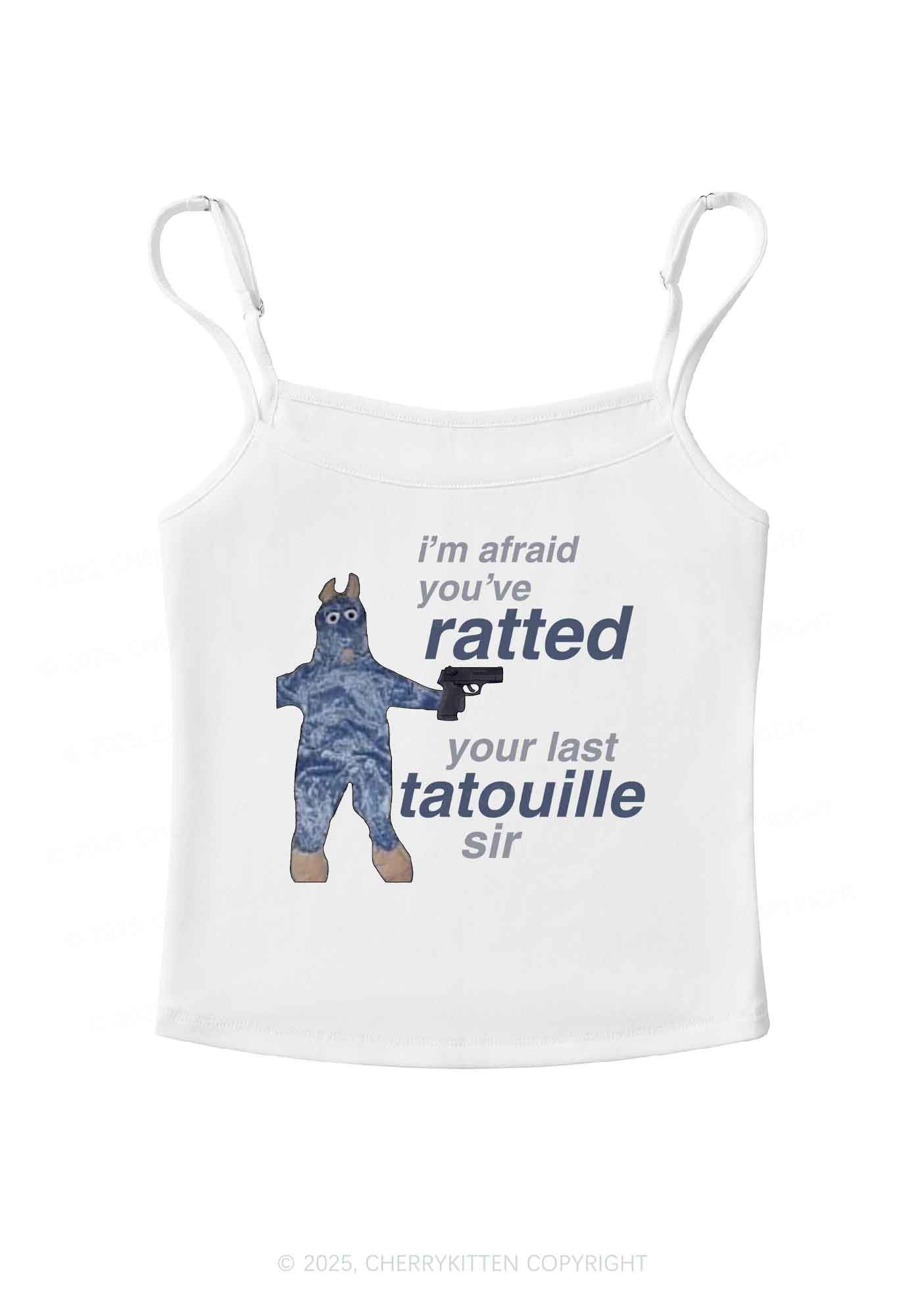 Ratted Last Tatouille Y2K Spaghetti Strap Cami Cherrykitten