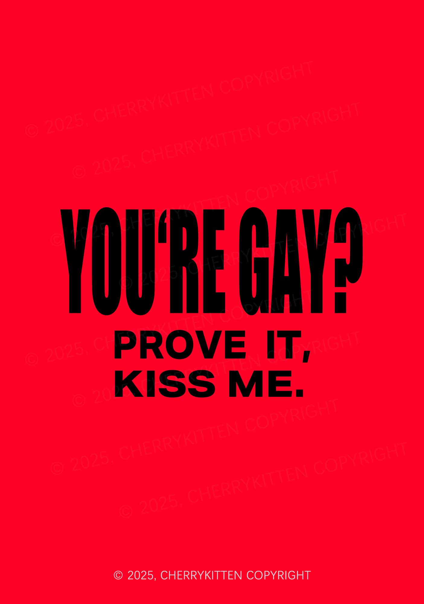 Prove It kiss Me Pride 1Pc Y2K Pin Badge Cherrykitten