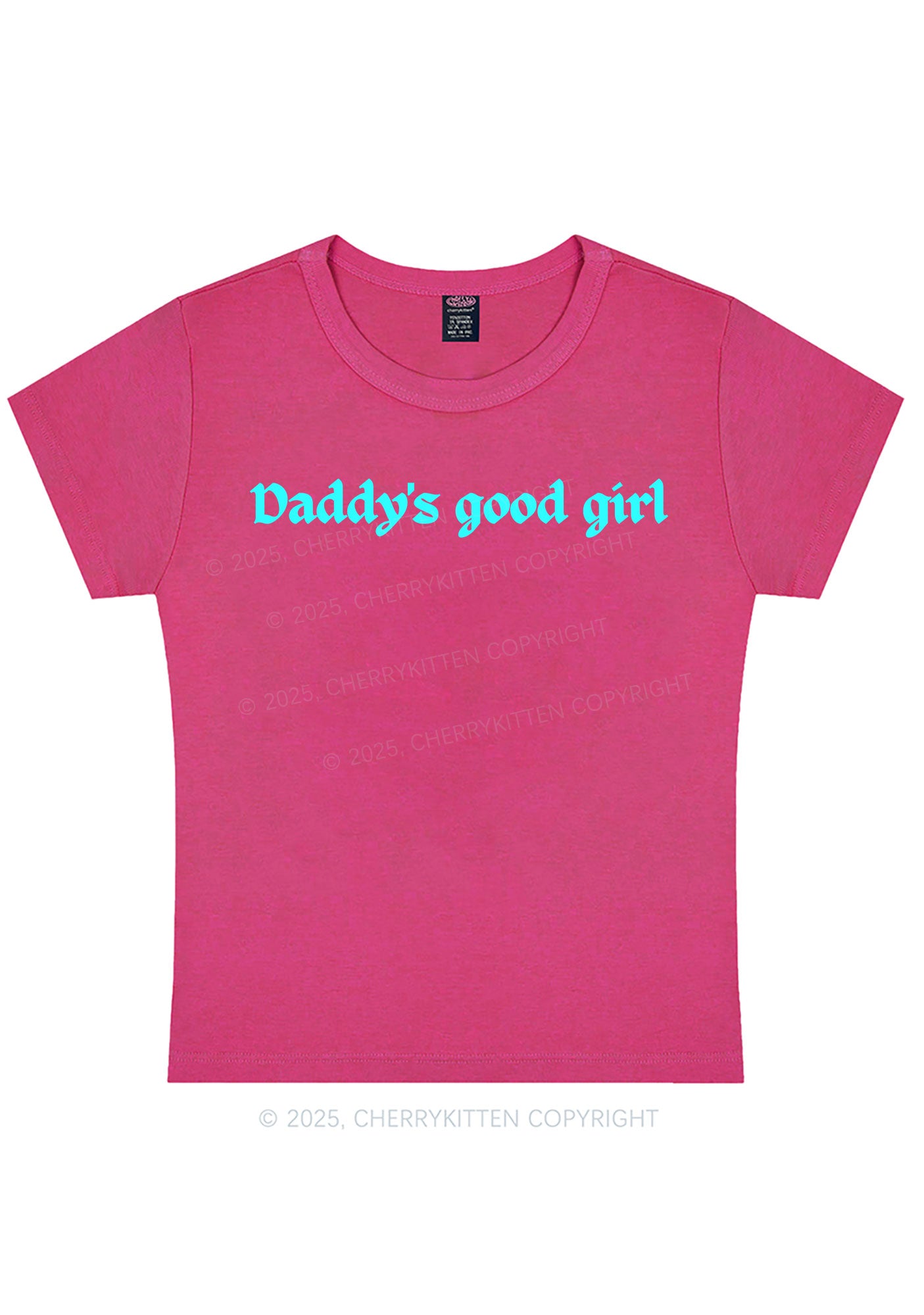 Daddys Good Girl Y2K Baby Tee Cherrykitten