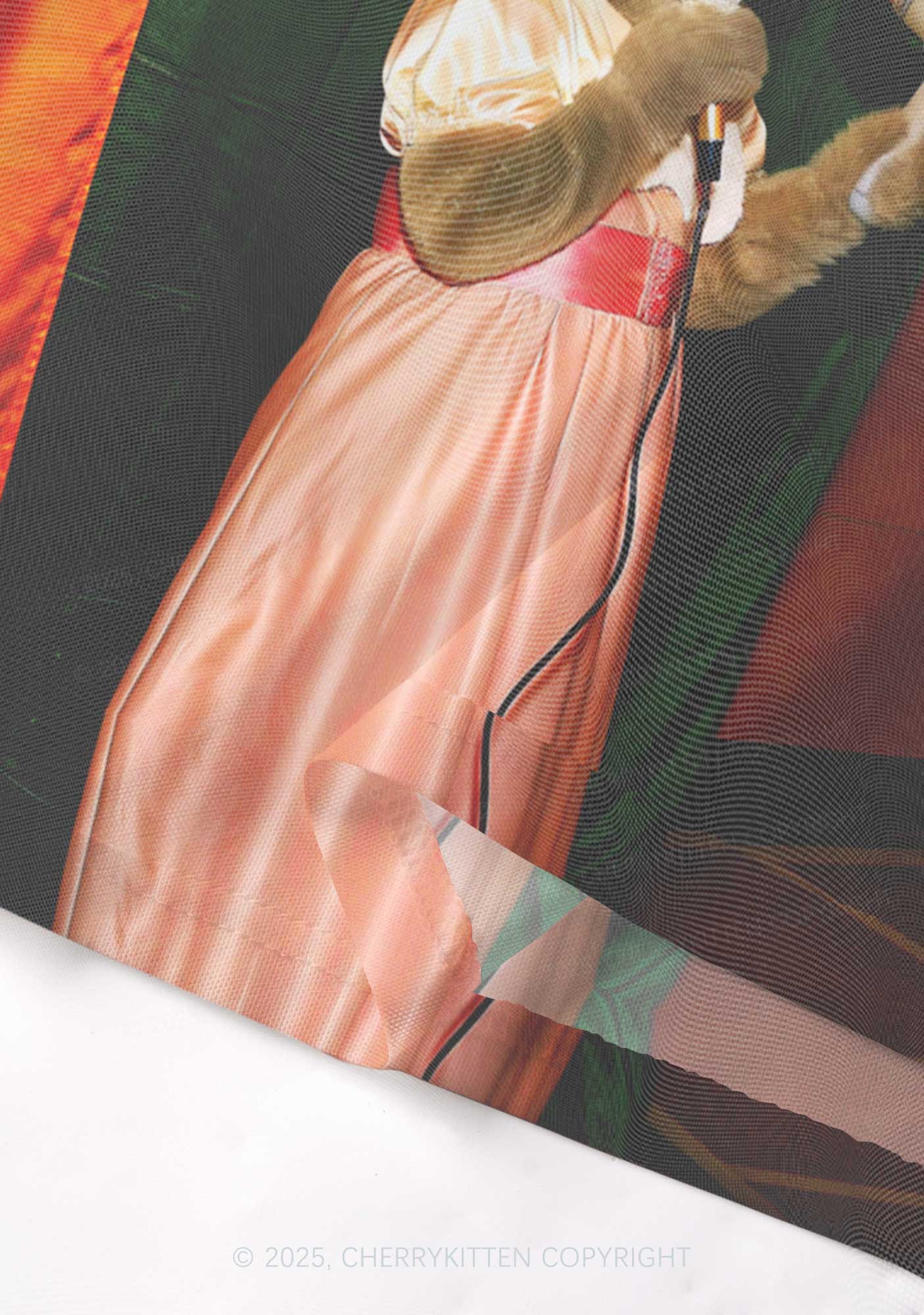 Mic Pink Dress Ratz Y2K Mesh Cami Tank Cherrykitten
