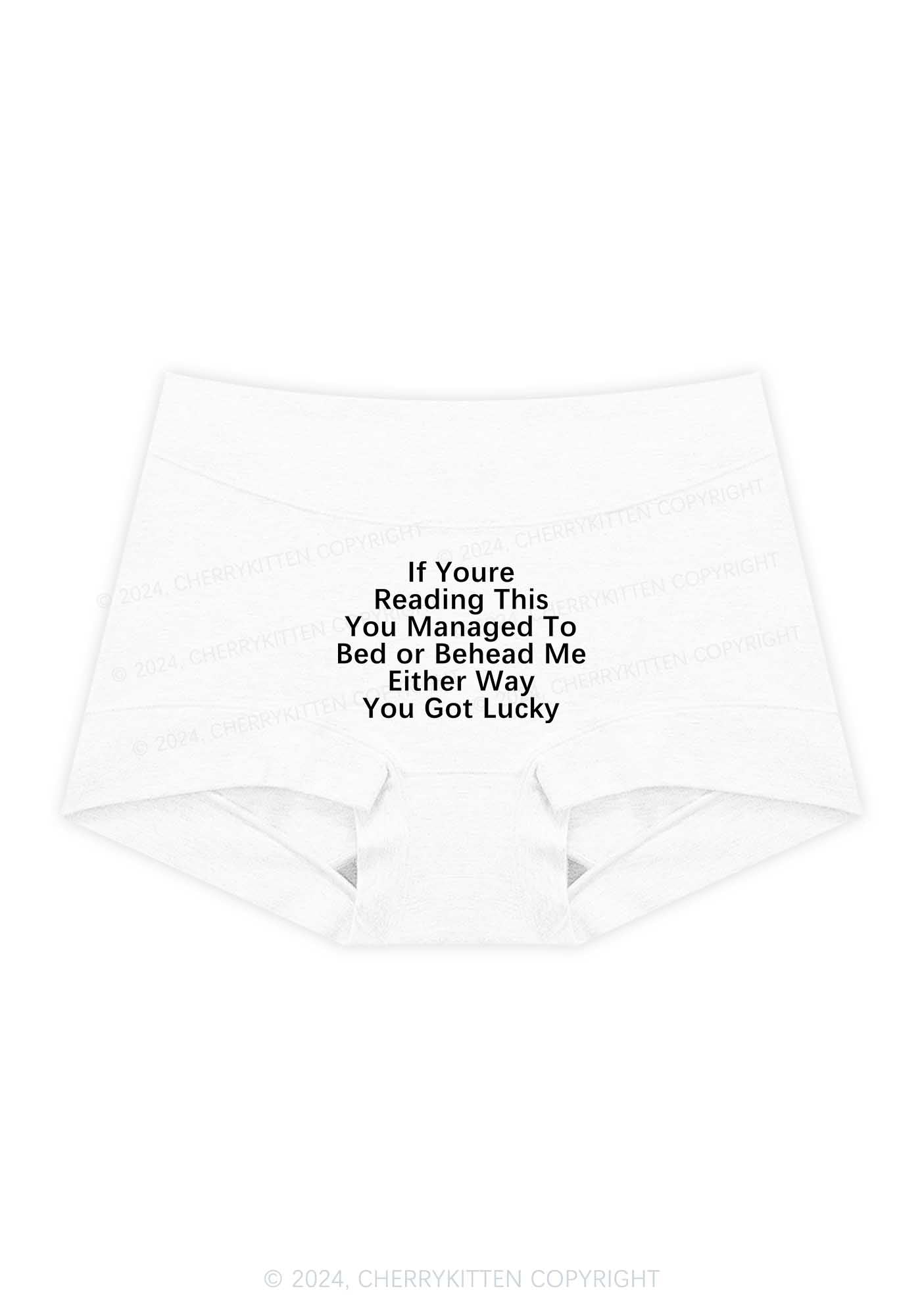 You Got Lucky Y2K Mid Rise Waist Boyshort Cherrykitten