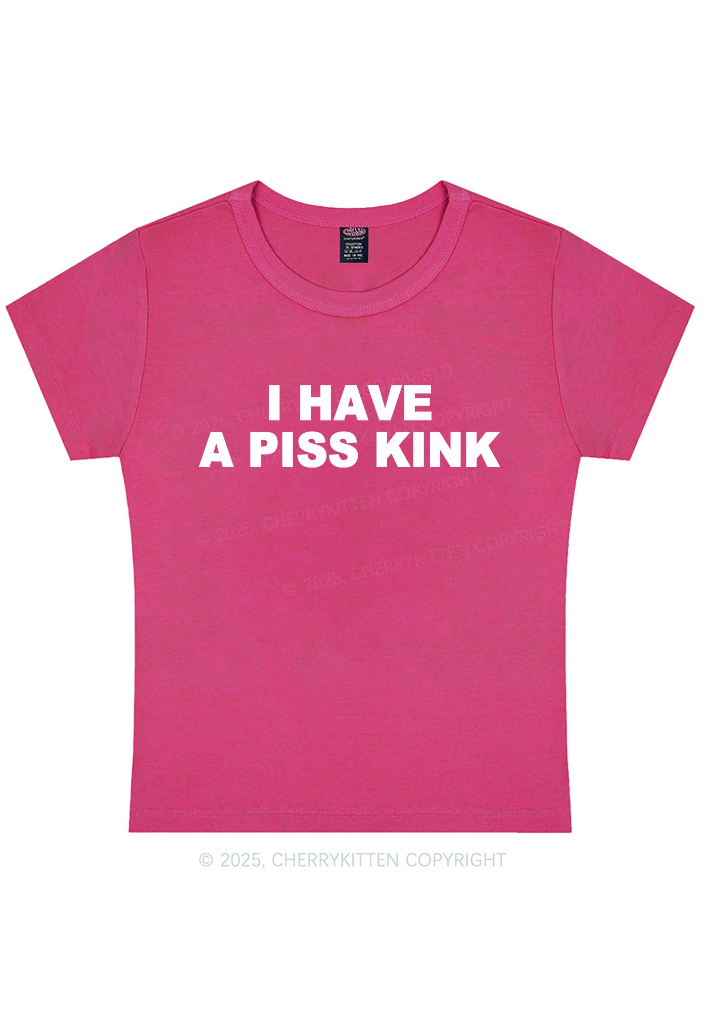 Piss Kink Y2K Baby Tee Cherrykitten