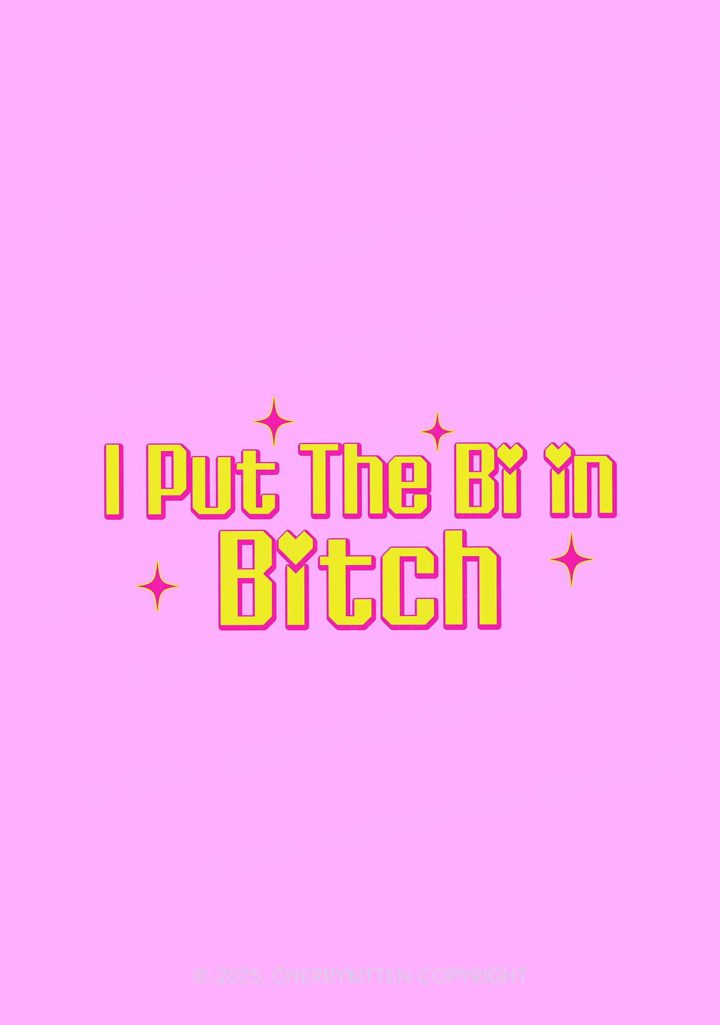 Put The Bi In Bxxch Pride 1Pc Y2K Pin Badge Cherrykitten