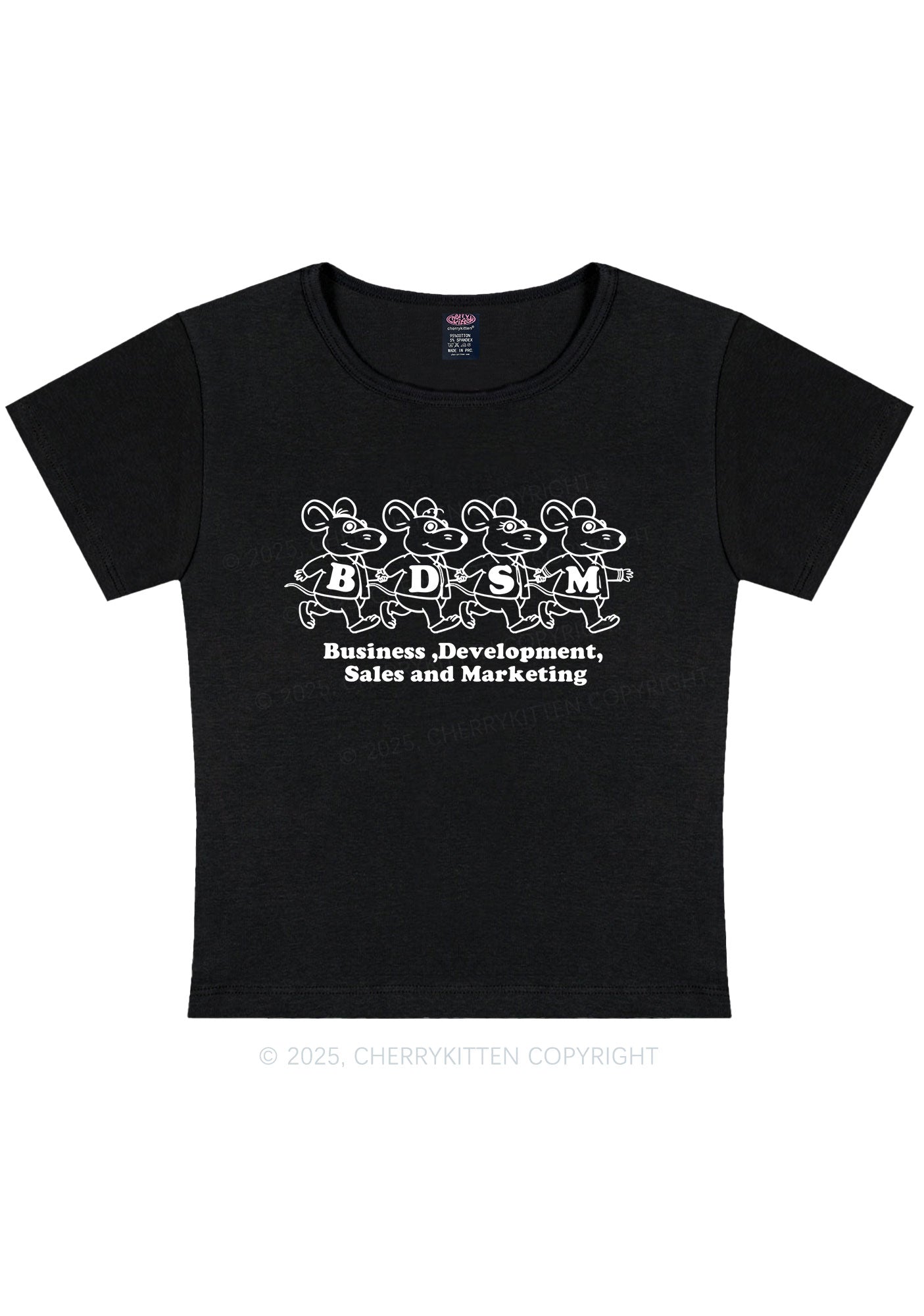 BDSM Rats Y2K Baby Tee Cherrykitten