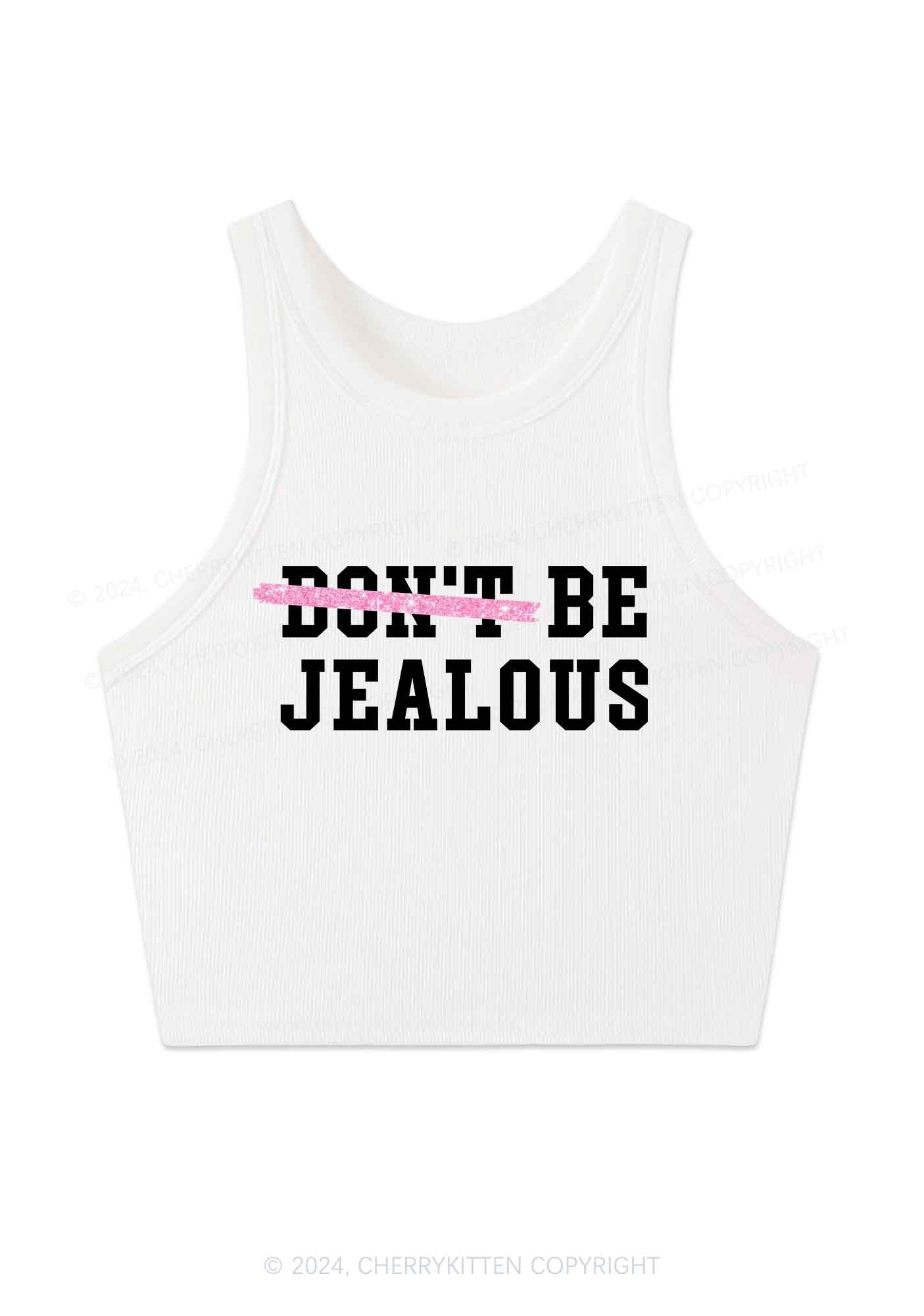 Be Jealous Y2K Crop Tank Top Cherrykitten