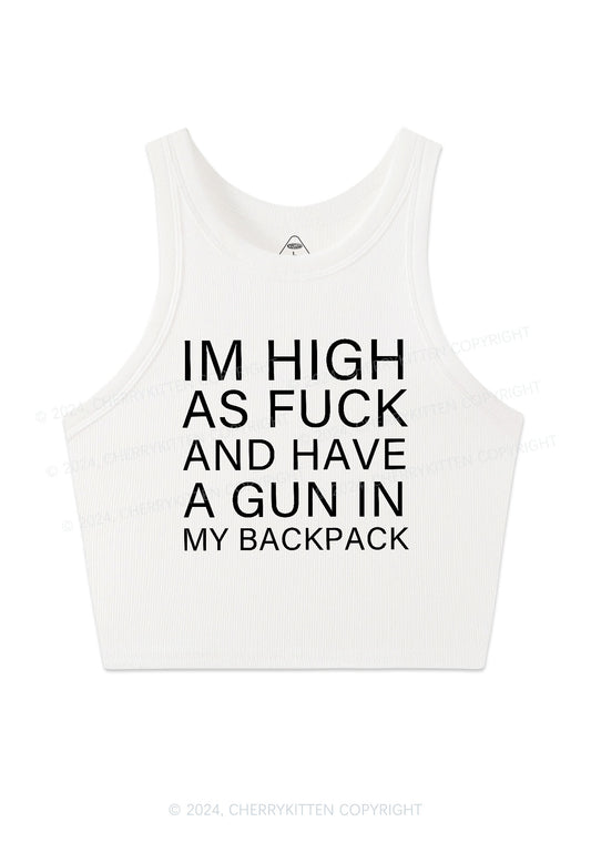 Im High Y2K Crop Tank Top Cherrykitten