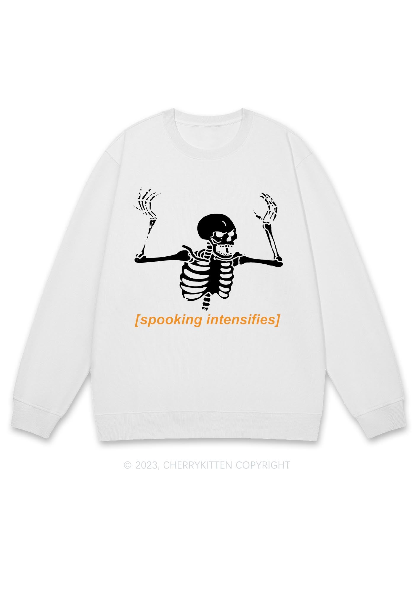 Spooking Intensifies Halloween Y2K Sweatshirt Cherrykitten