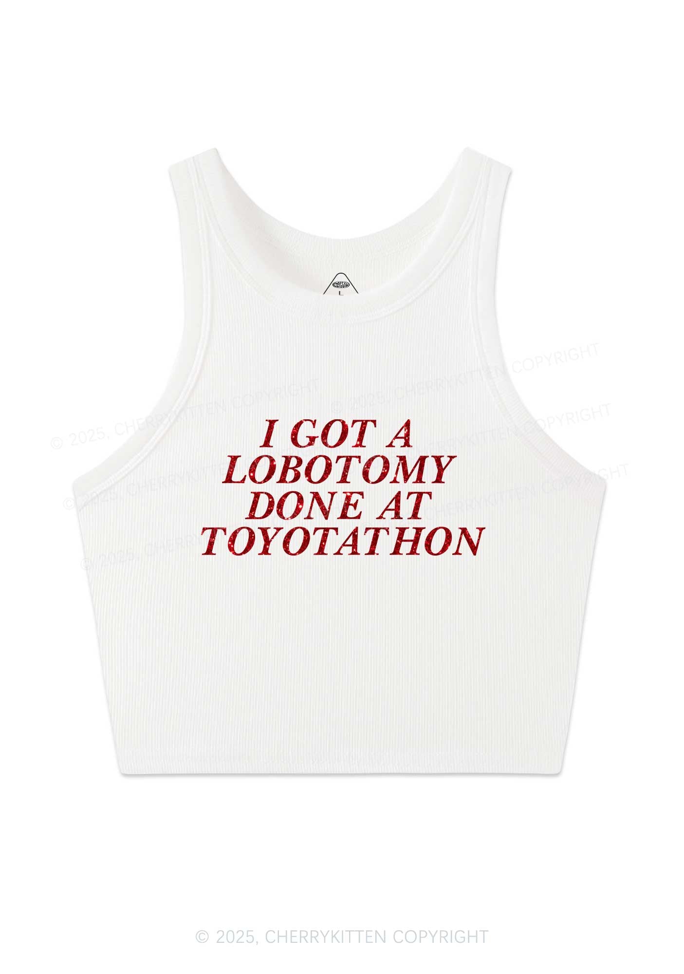 Glitter Lobotomy At Toyotathon Y2K Crop Tank Top Cherrykitten