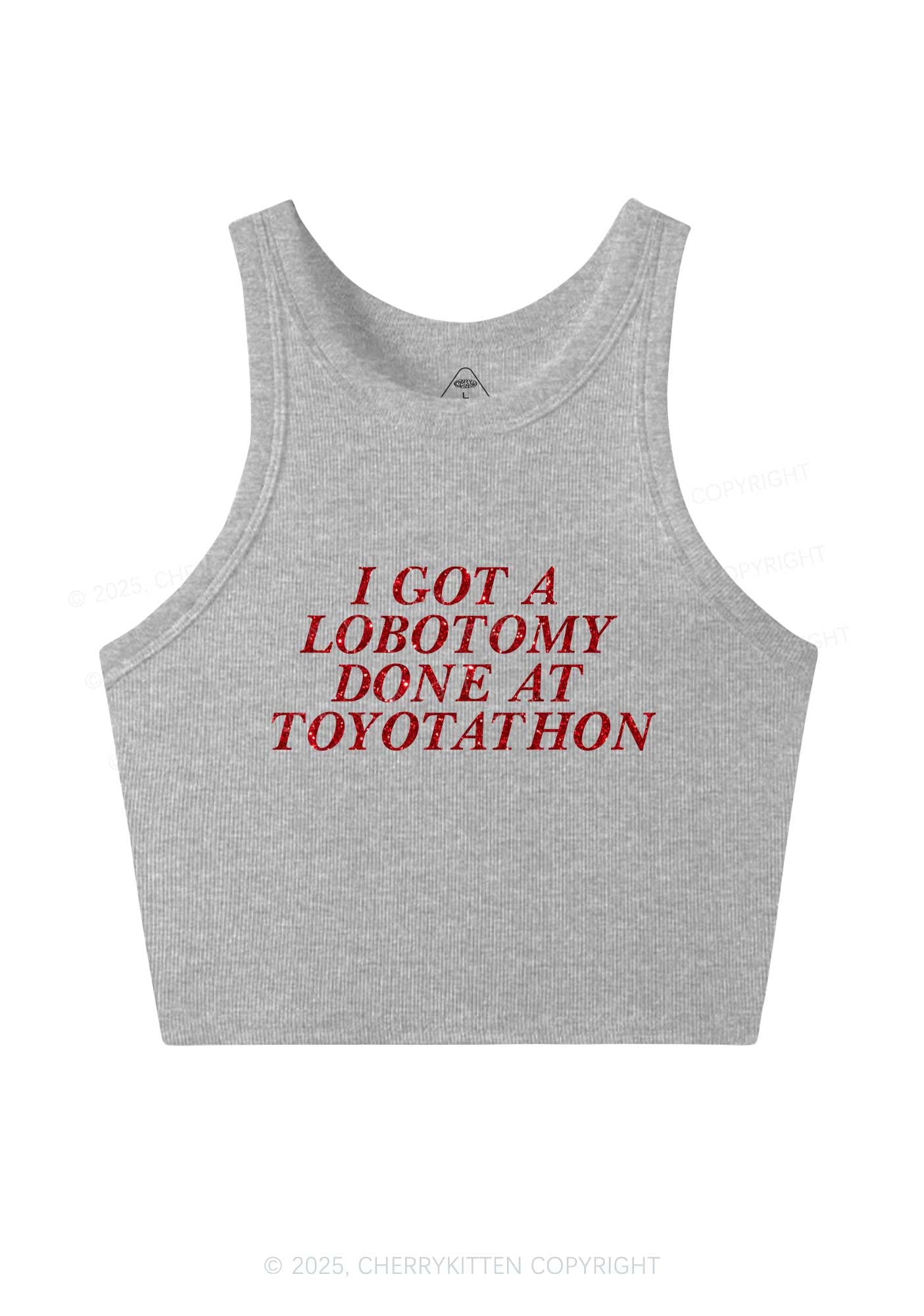 Glitter Lobotomy At Toyotathon Y2K Crop Tank Top Cherrykitten