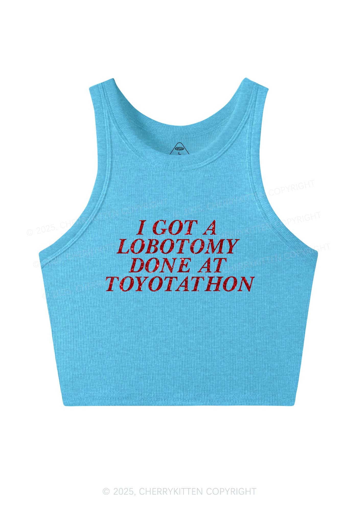 Glitter Lobotomy At Toyotathon Y2K Crop Tank Top Cherrykitten