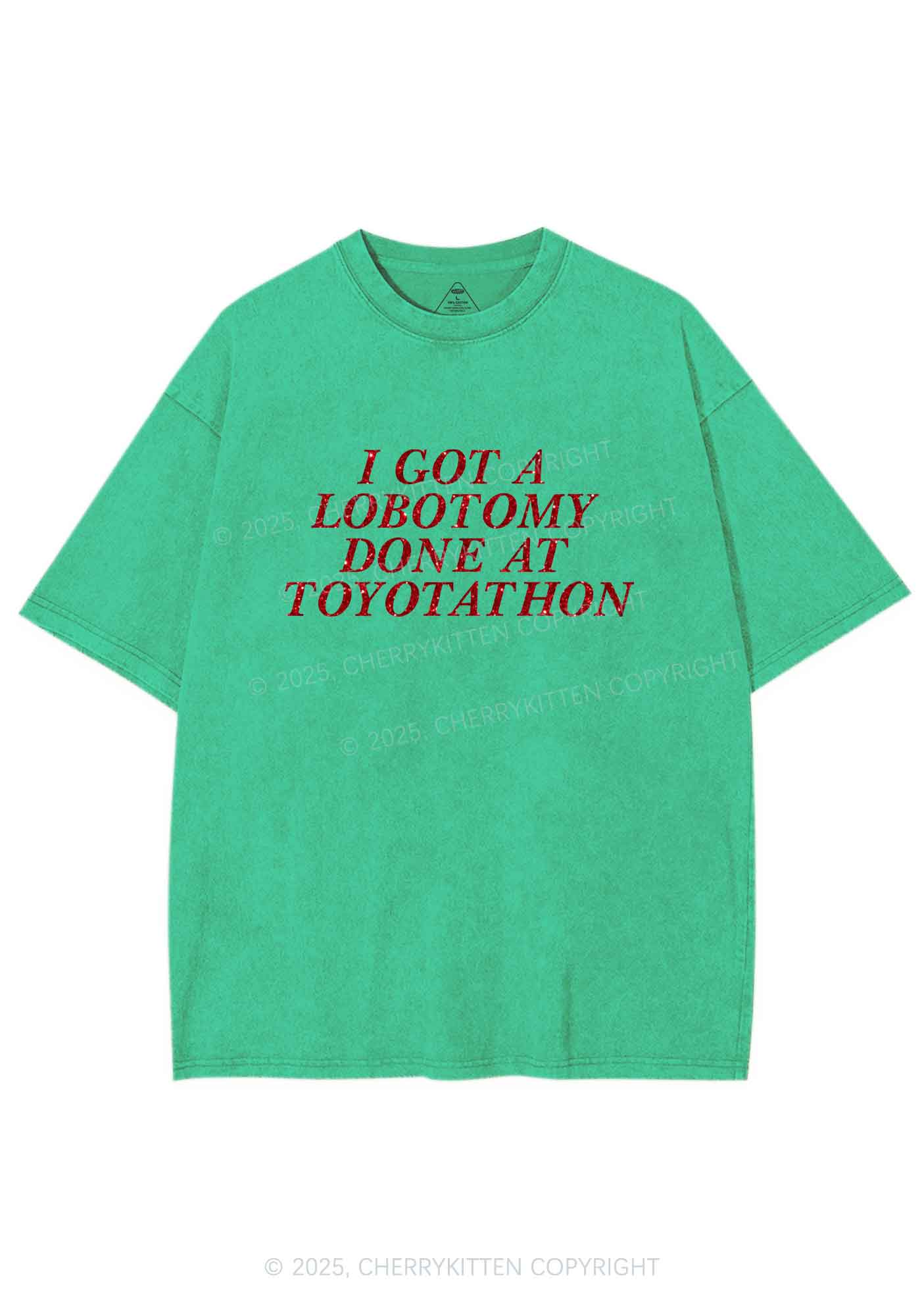 Glitter Lobotomy At Toyotathon Y2K Shirts Washed Tee Cherrykitten