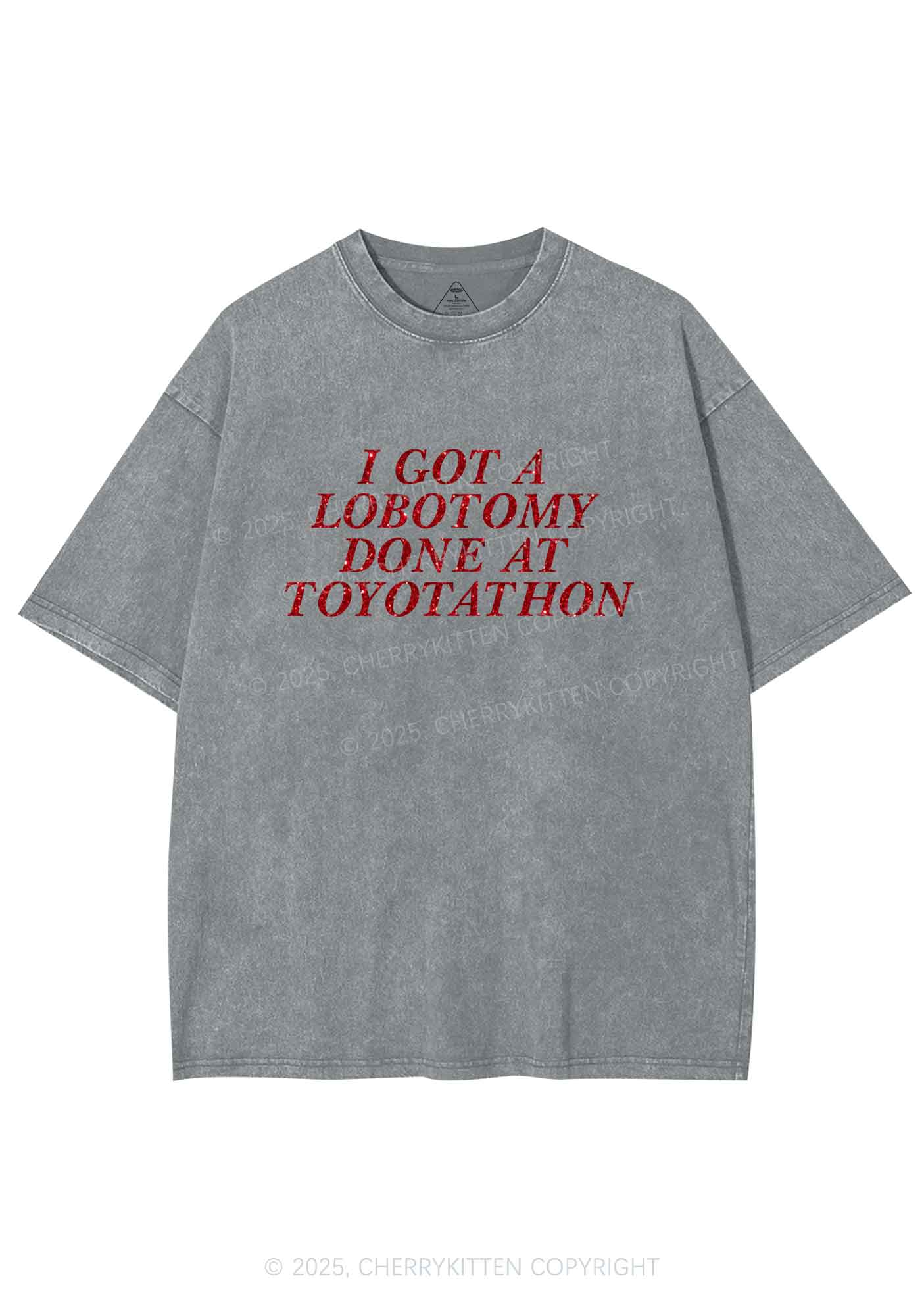 Glitter Lobotomy At Toyotathon Y2K Shirts Washed Tee Cherrykitten
