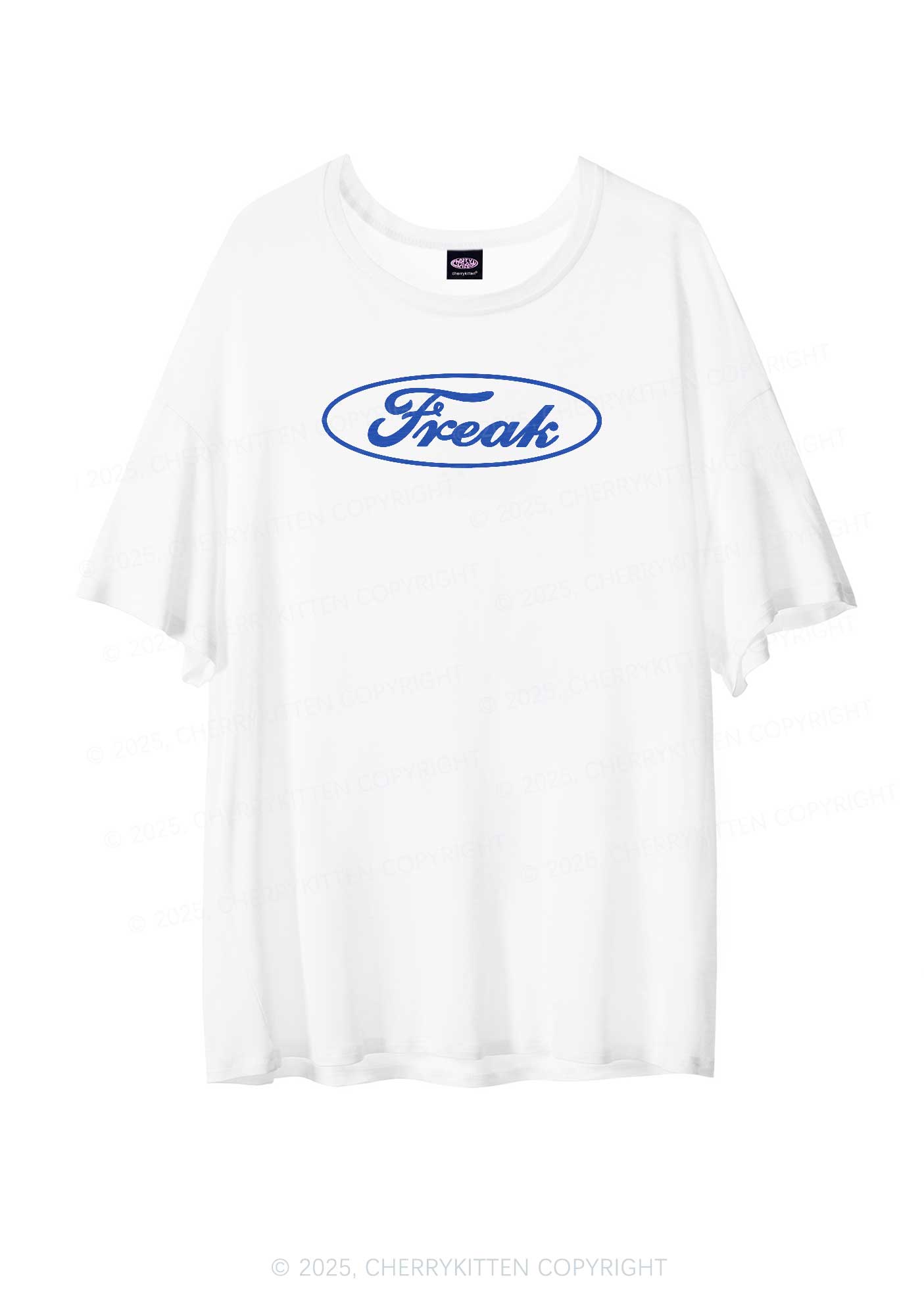 Oval Freak Y2K Sheer Boyfriend Tee Cherrykitten