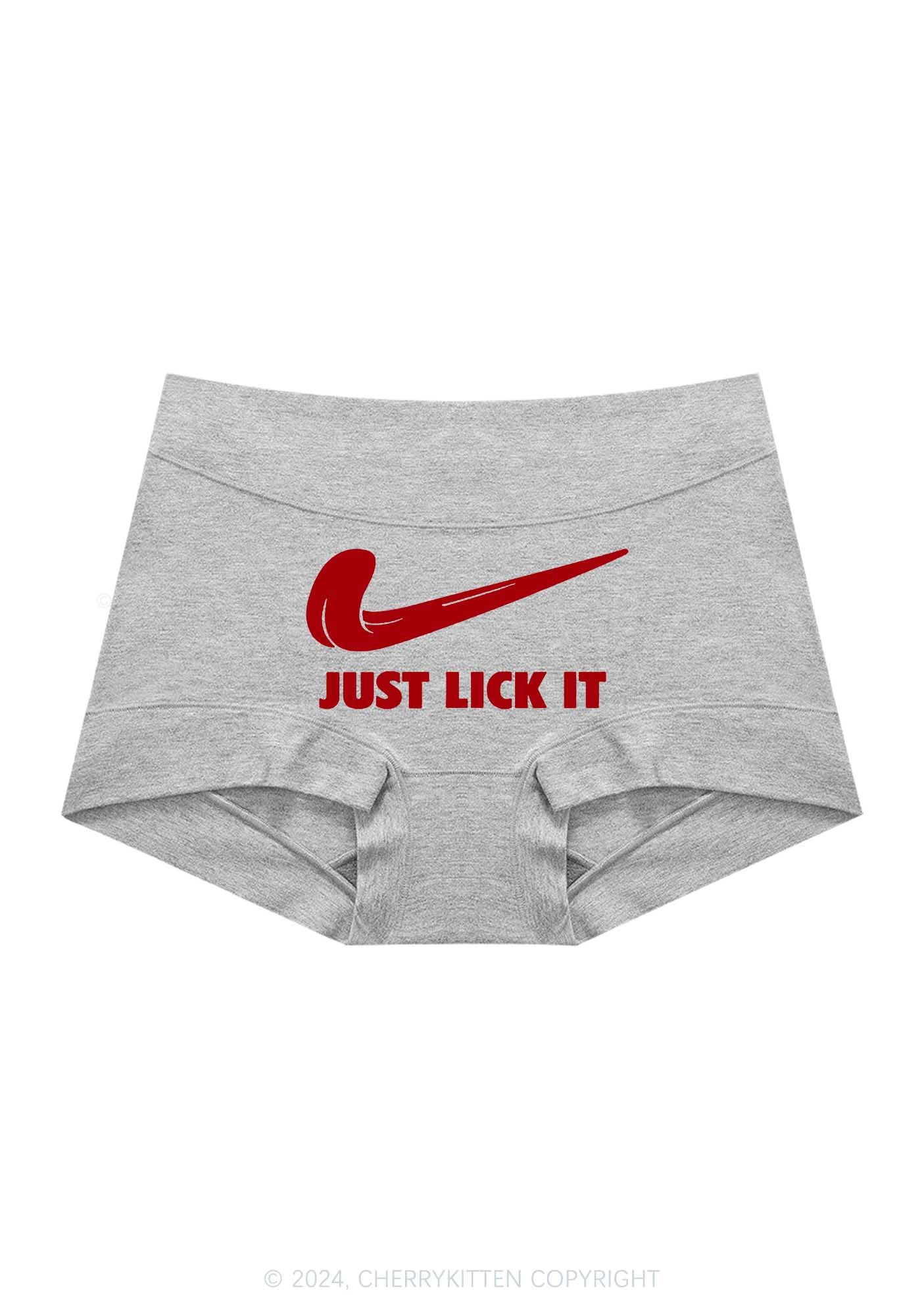 Just Lick It Y2K Mid Rise Waist Boyshort Cherrykitten