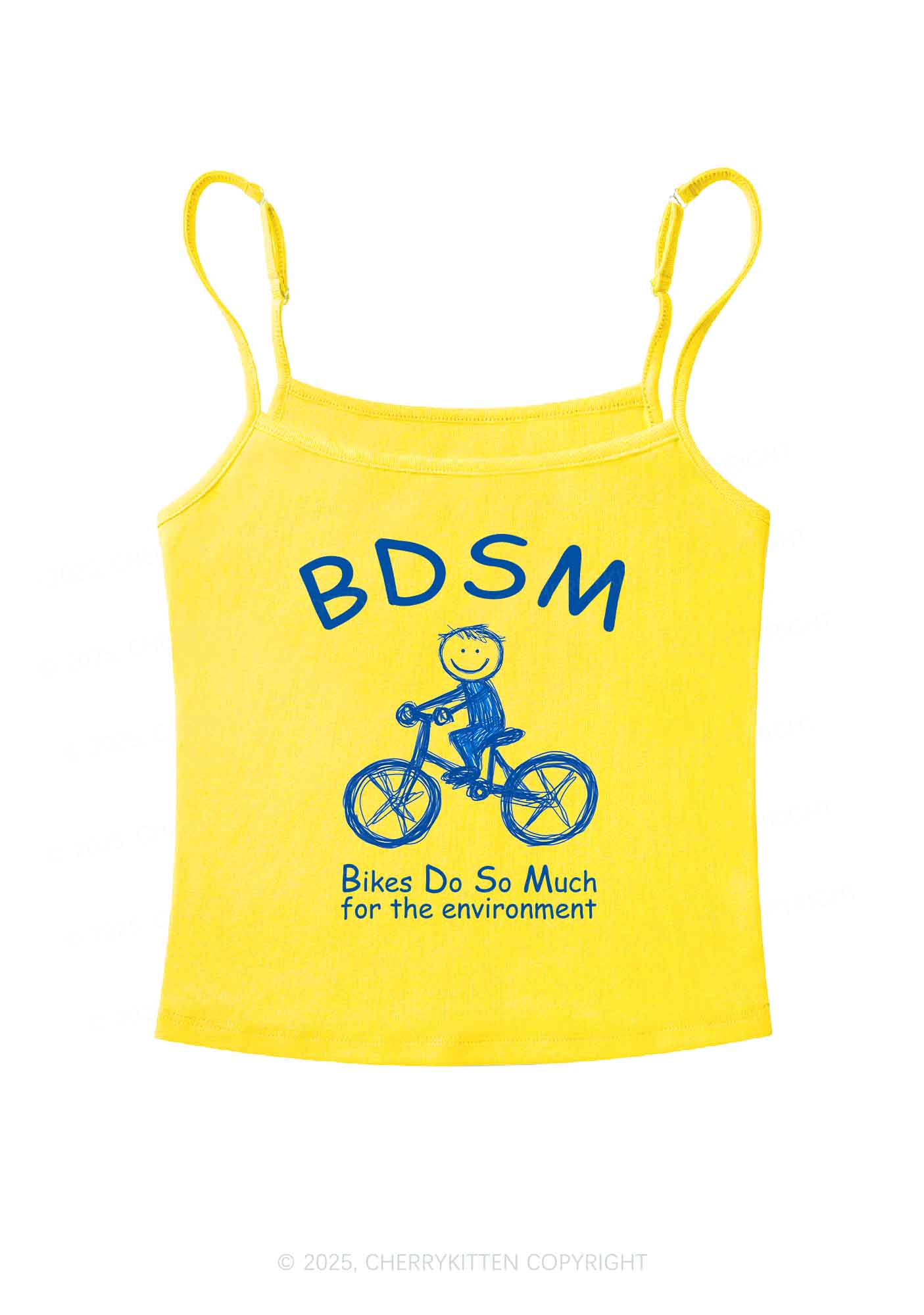 Bikes Do Much Environment Y2K Spaghetti Strap Cami Cherrykitten