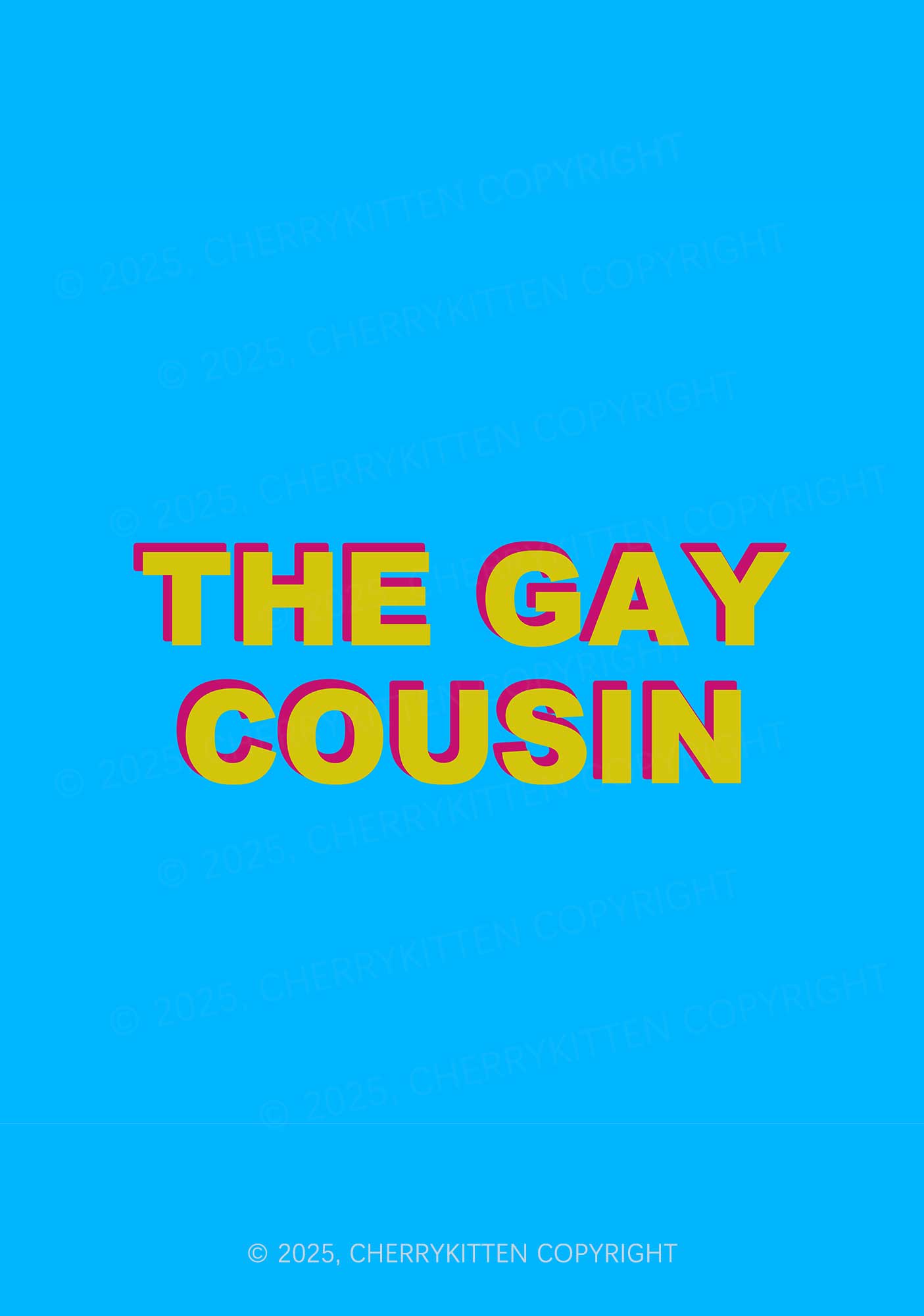 The Gay Cousin Pride 1Pc Y2K Pin Badge Cherrykitten