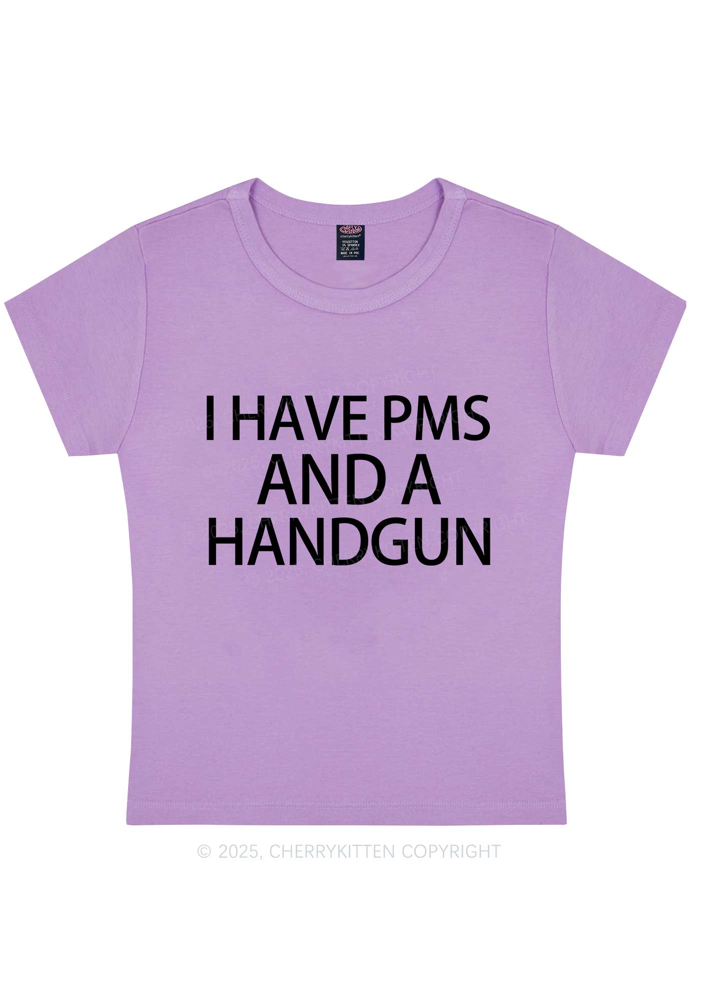 I Have Pms Y2K Baby Tee Cherrykitten