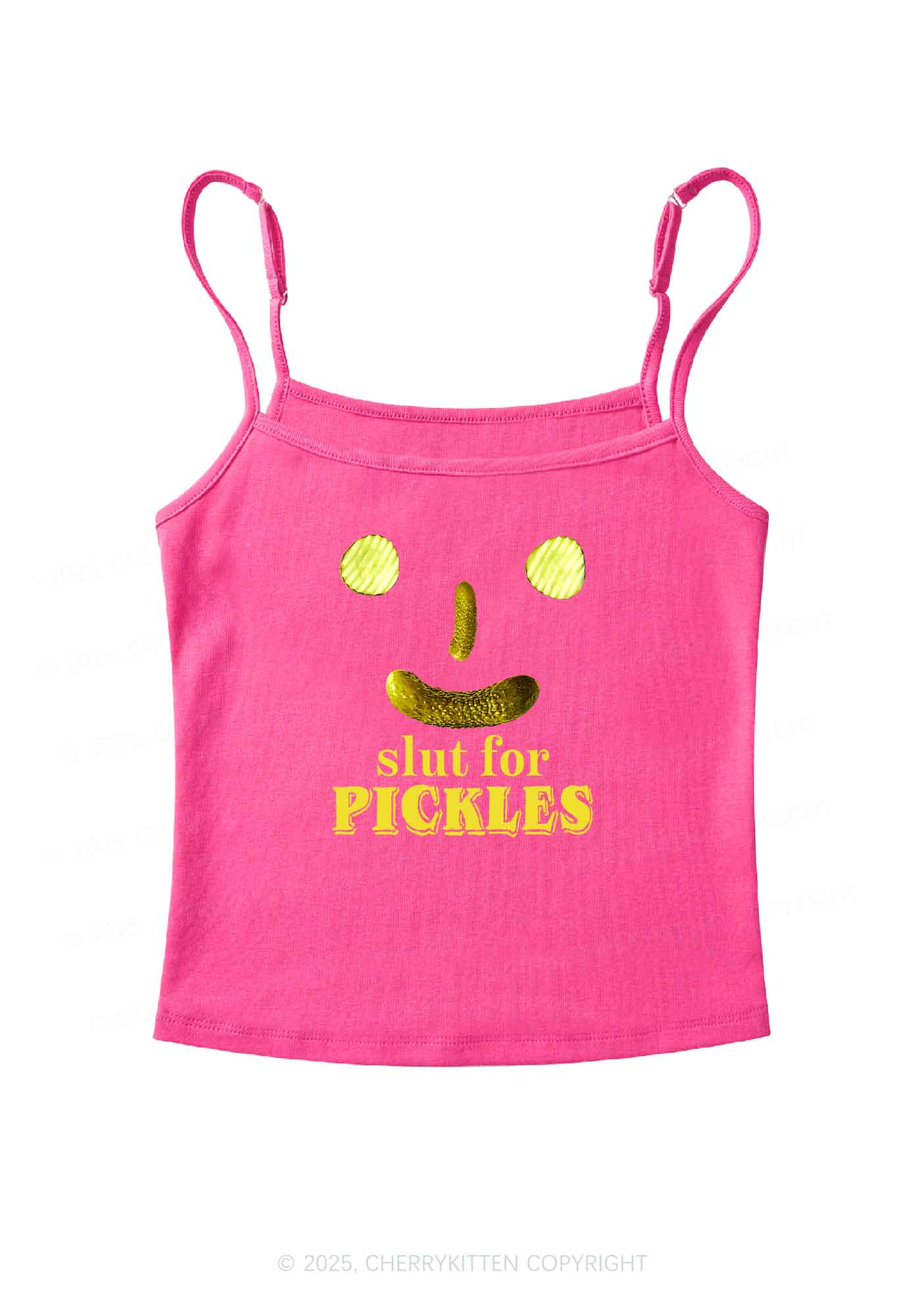 Slxt For Pickles Y2K Spaghetti Strap Cami Cherrykitten