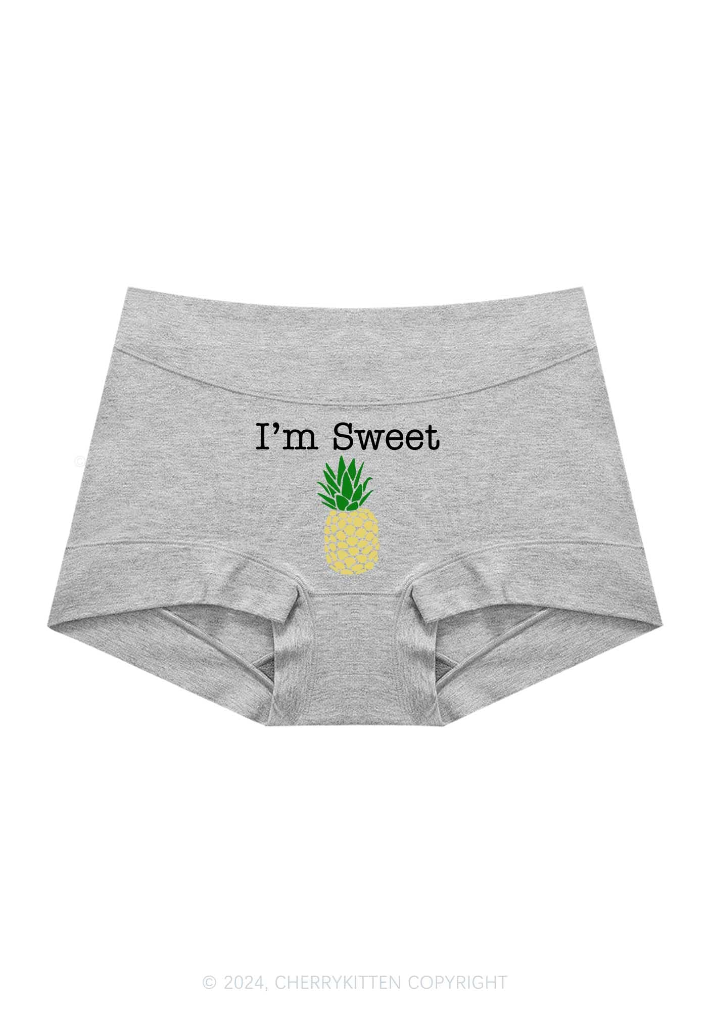 Sweet Pineapple Y2K Mid Rise Waist Boyshort Cherrykitten