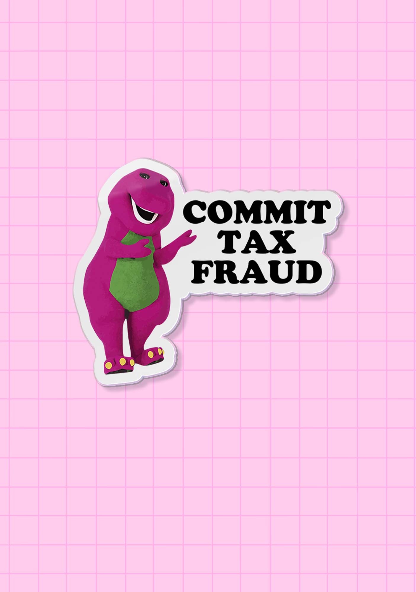 Commit Tax Fraud 1Pc Y2K Pin Cherrykitten