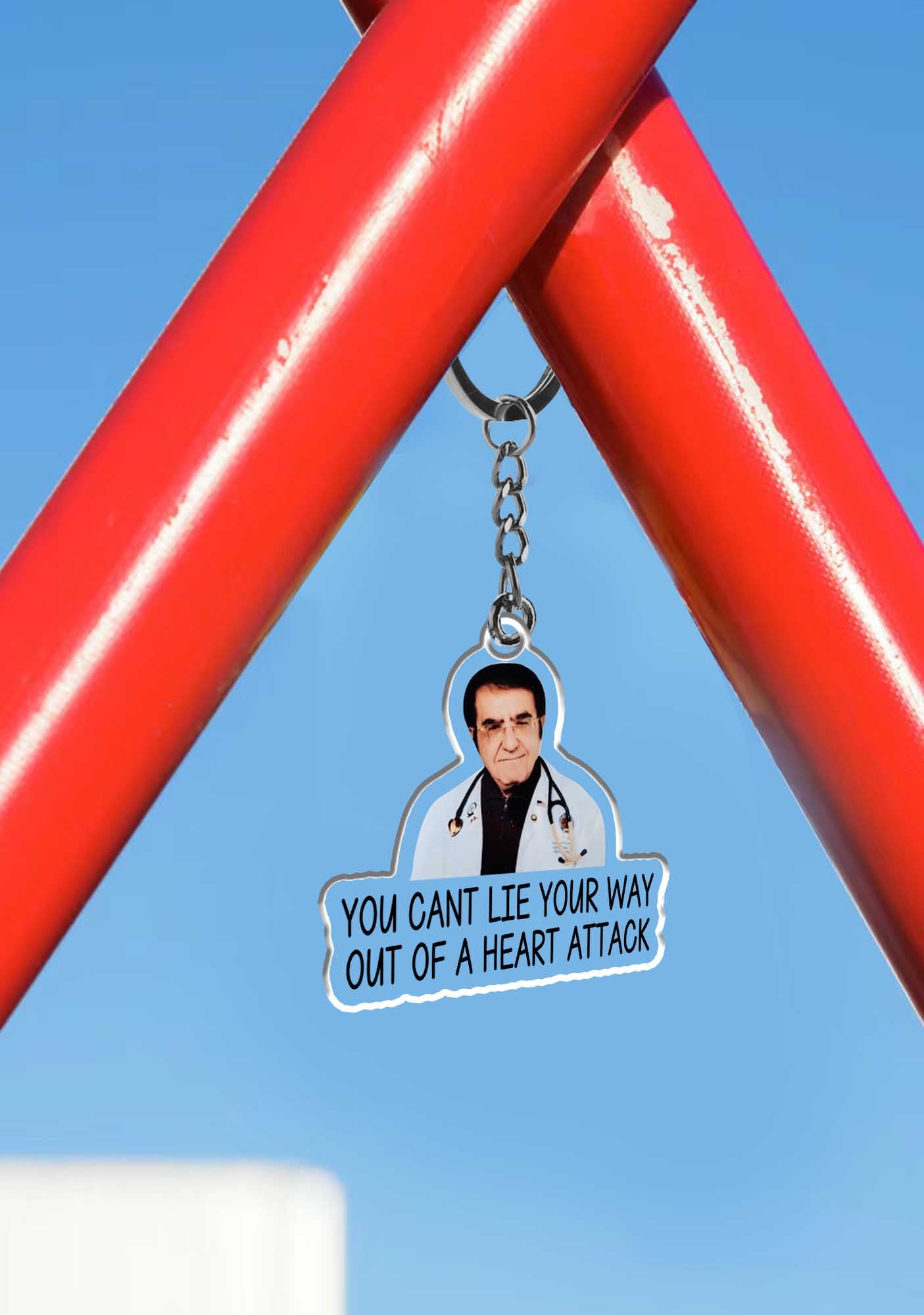 Heart Attack Cant Lie 1Pc Y2K Keychain Cherrykitten