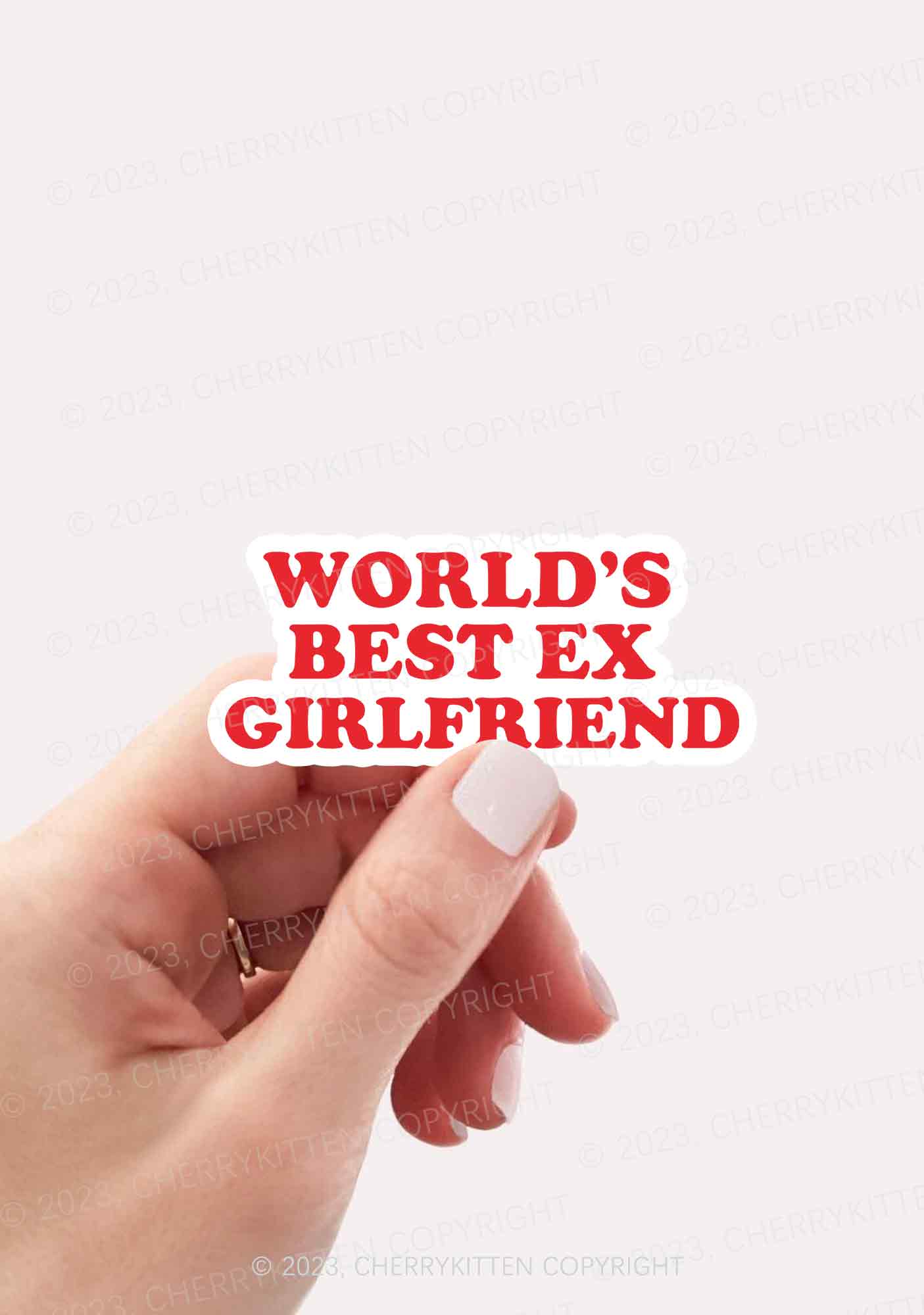 Best Ex Girlfriend 1Pc Y2K Sticker Cherrykitten