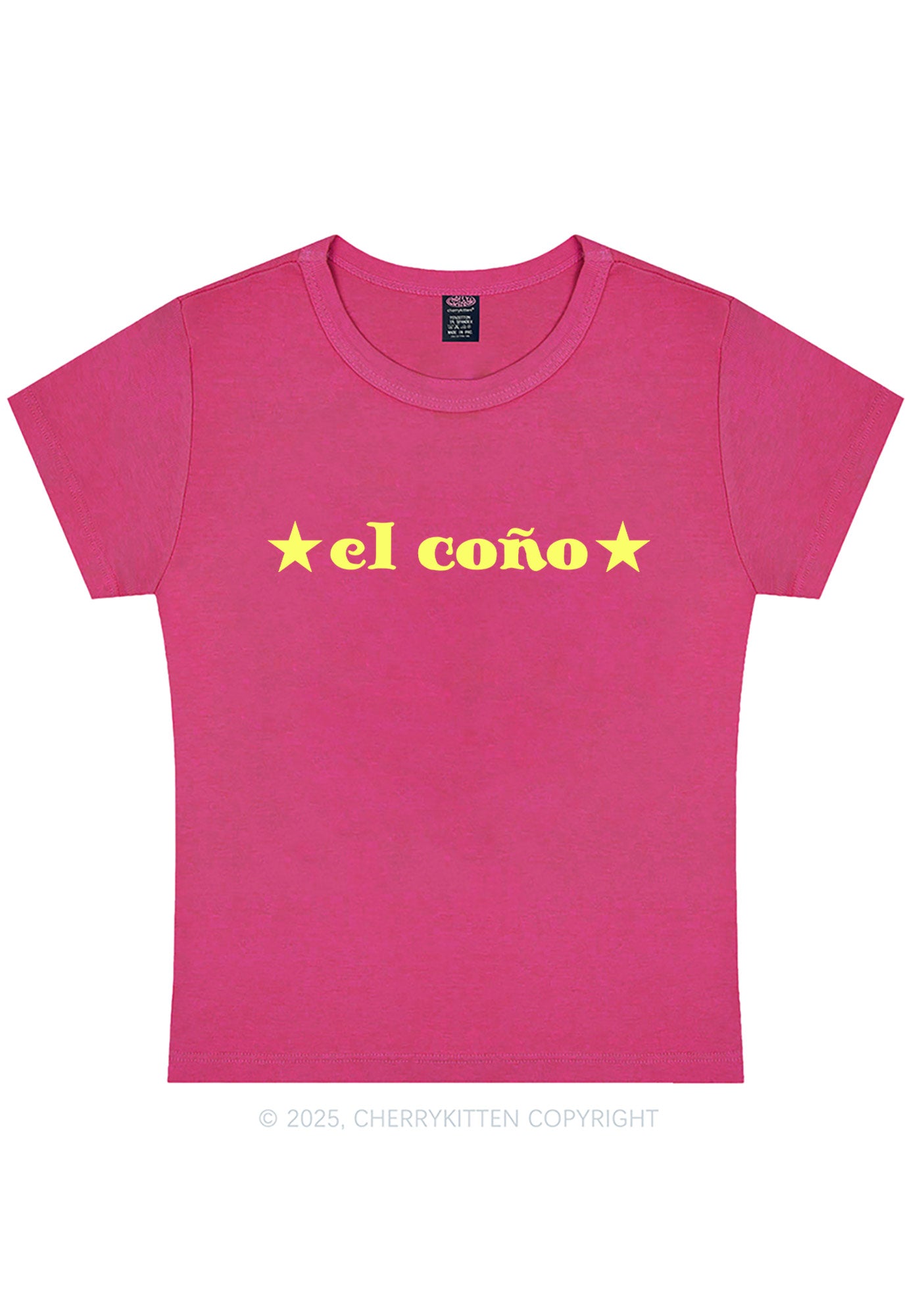 El Cono Y2K Baby Tee Cherrykitten