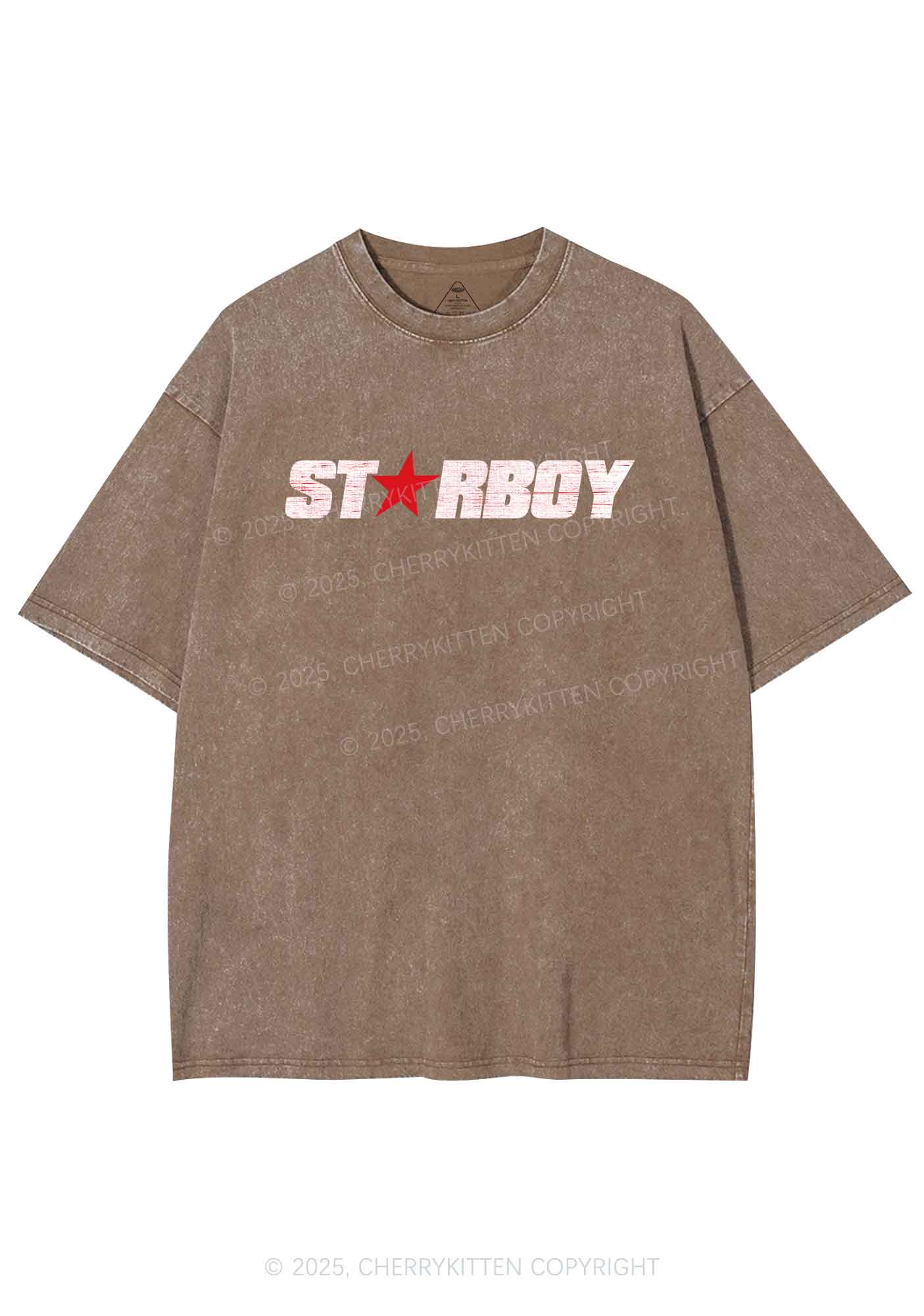 Red Starboy Y2K Shirts Washed Tee Cherrykitten