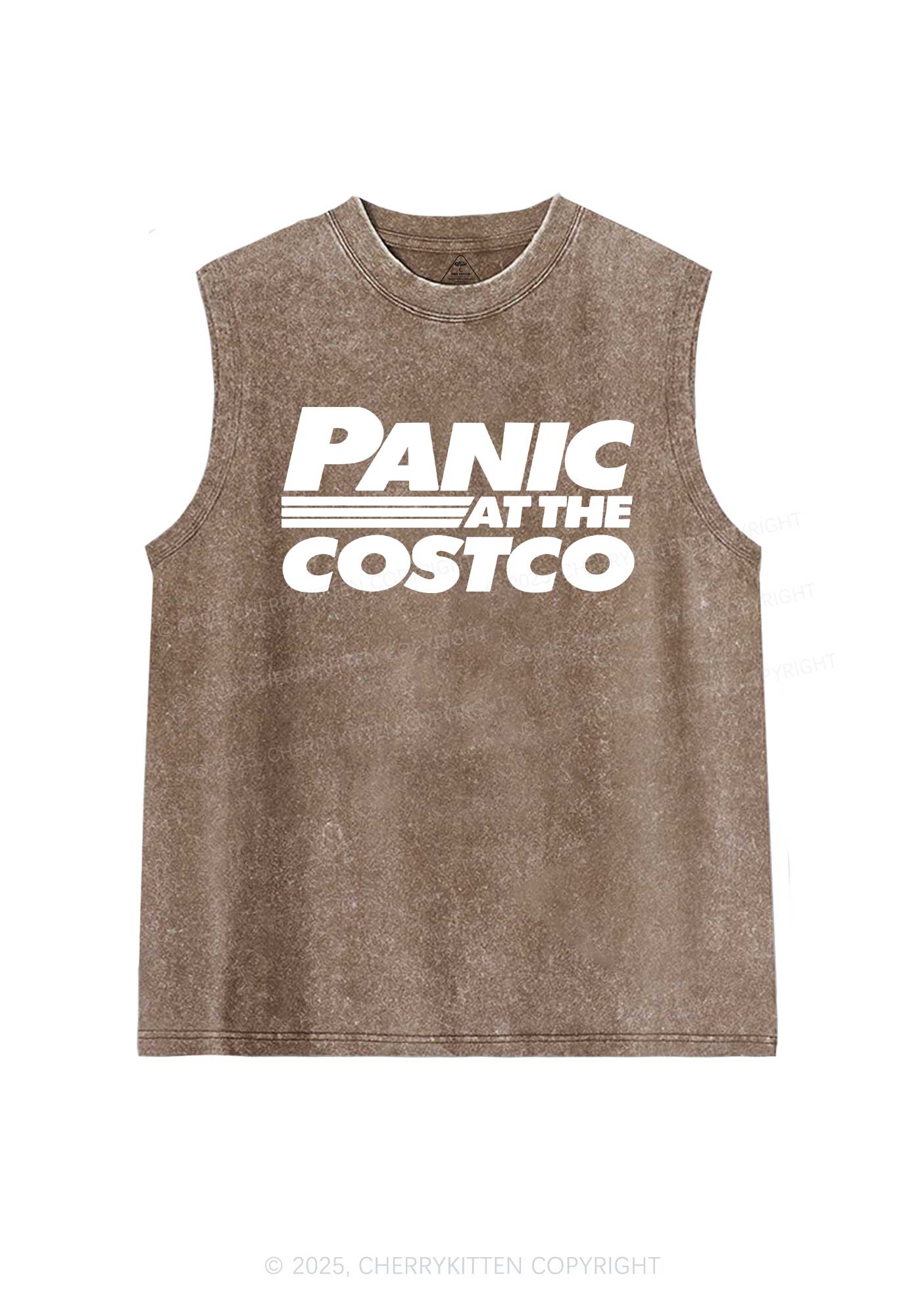Panic Costco Y2K Washed Muscle Tank Cherrykitten