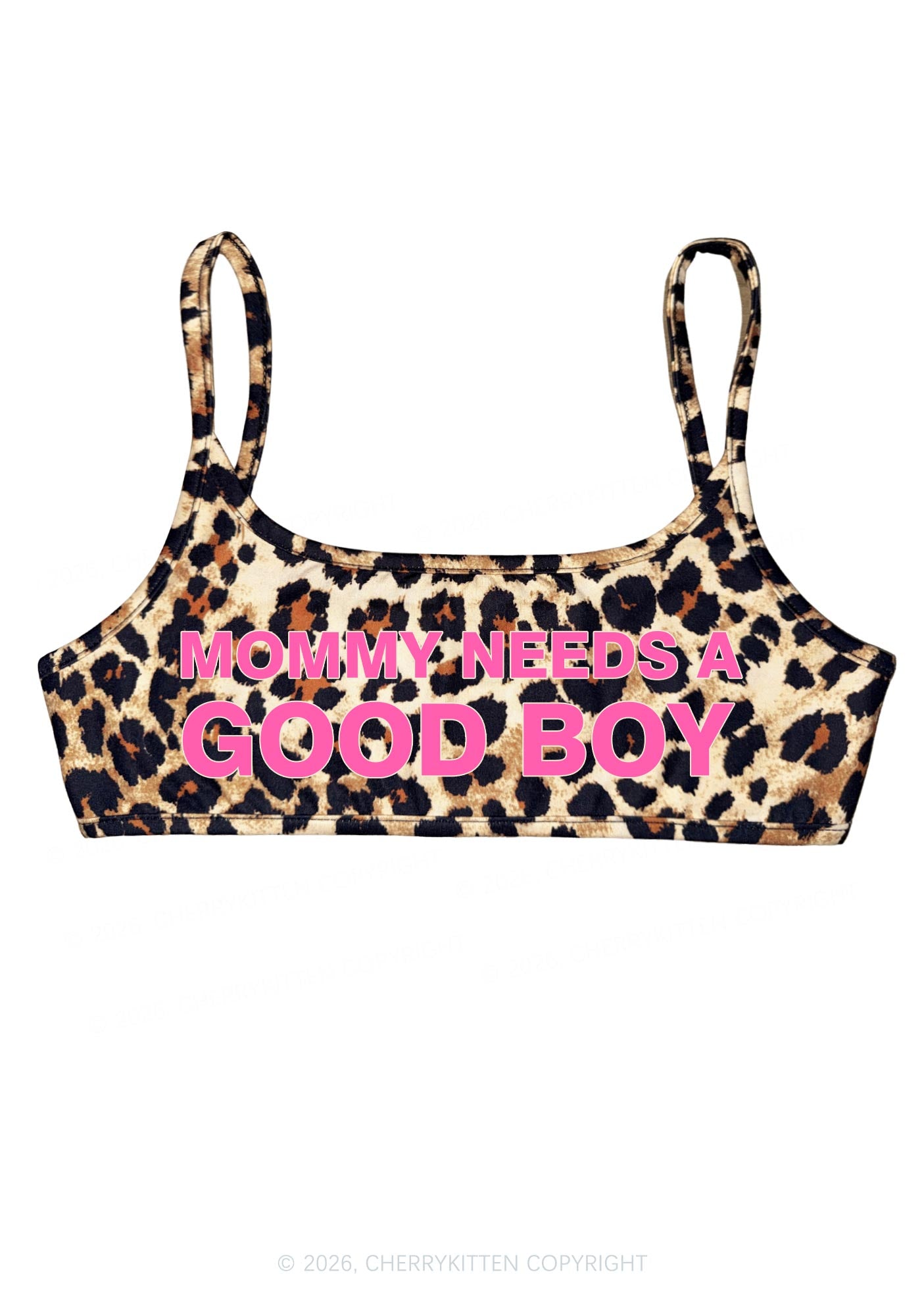 Mommy Needs A Good Boy Y2K Super Crop Cami Cherrykitten